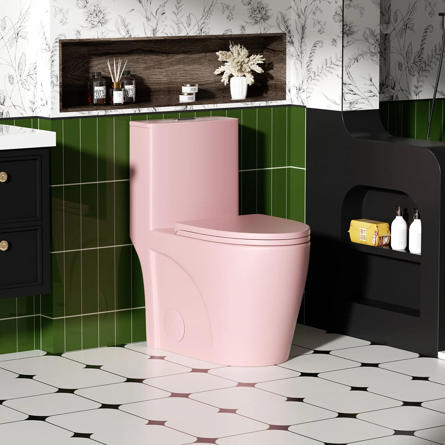 1 Piece Toilet With Tornado Flush, Dual Flush, And ADA Height Comfort Chair - Image 4