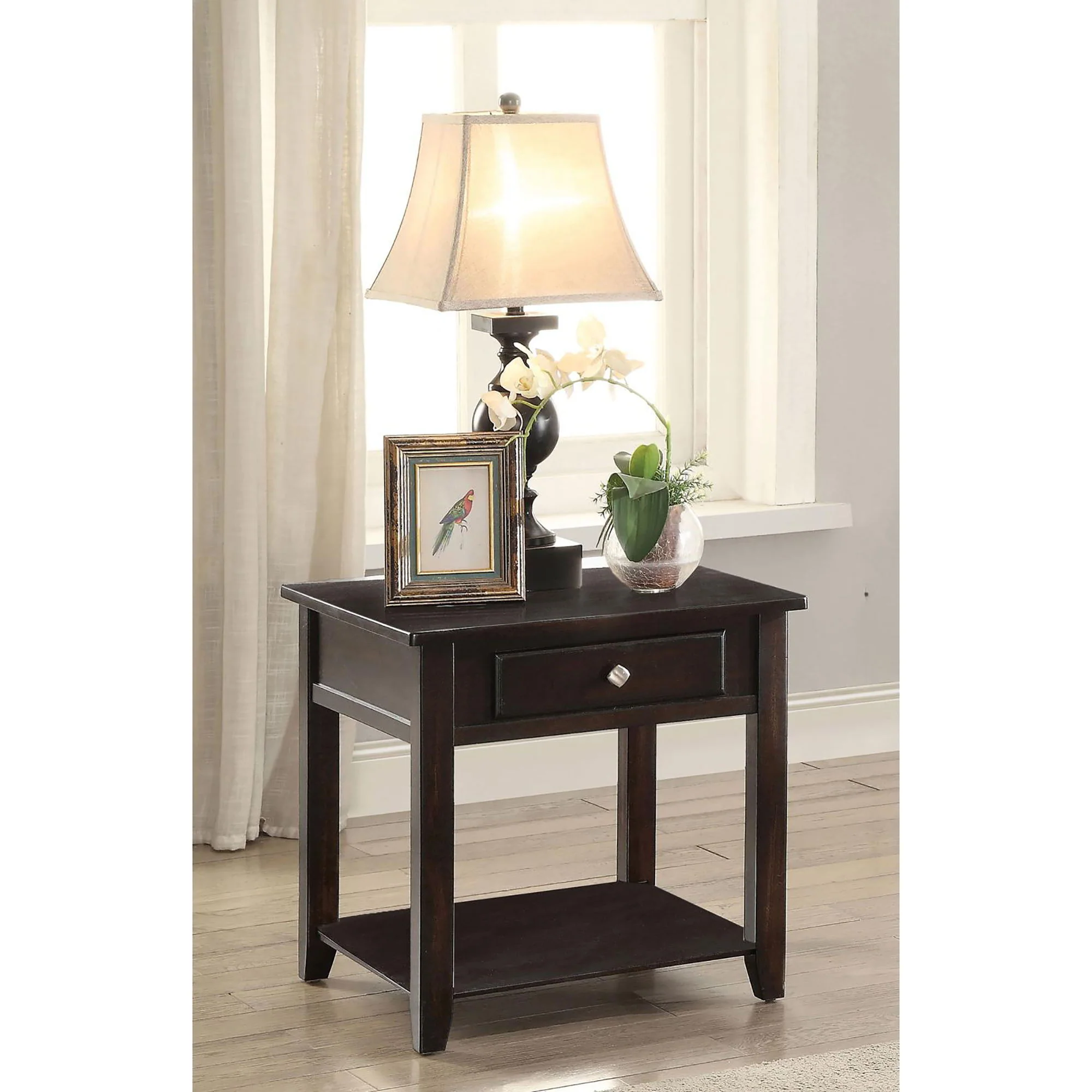 1 Shelf End Table - Brown - Image 4