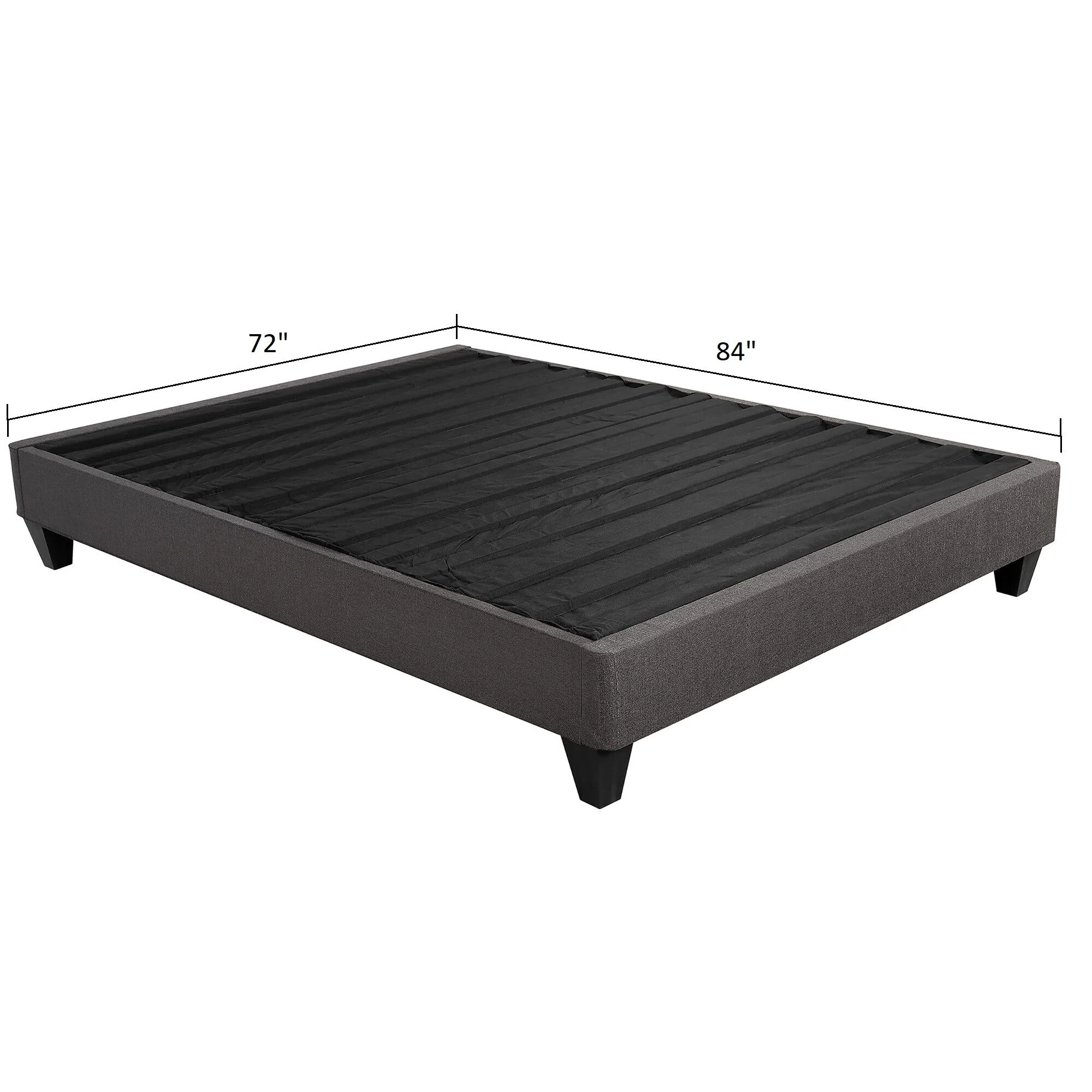 14" Upholstered Platform Bed Base, Mattress Foundation - Image 3