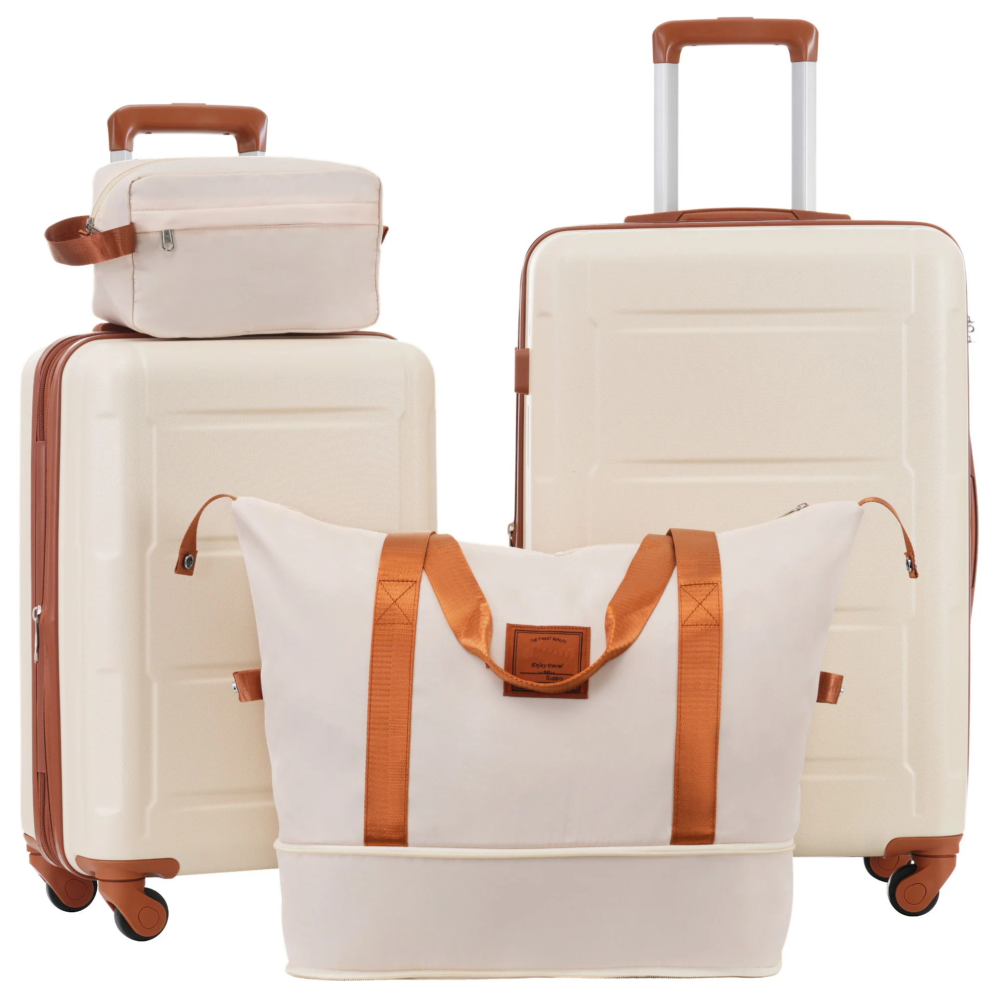 2 Piece Luggage Set With Bags Expanable Spinner Wheels ABS Lightweight Suitcase With Tsa Lock 20" / 24" - Image 4
