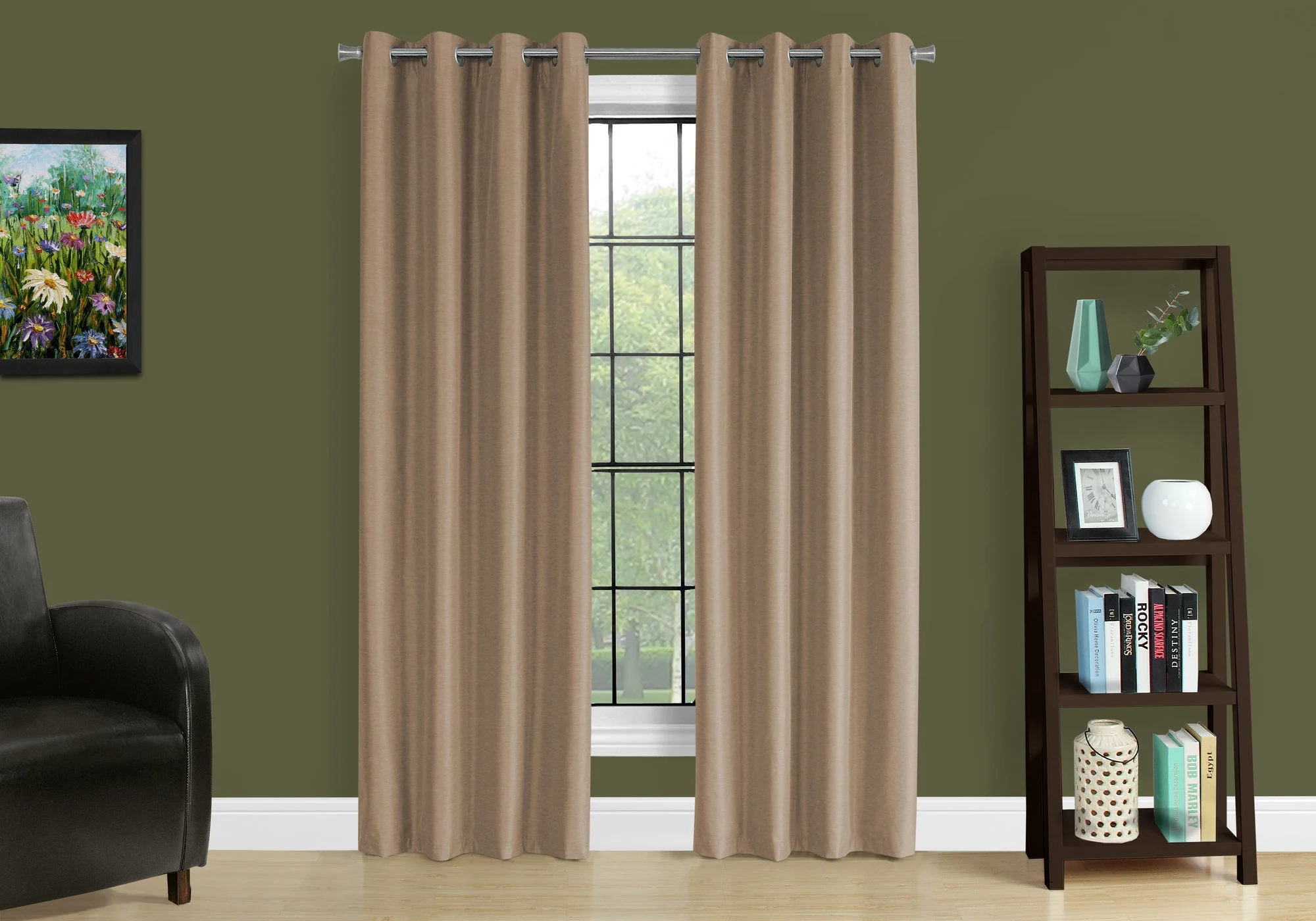 2 Pieces Set, Curtain Panel, Room Darkening, Grommet, Contemporary & Modern - Image 26
