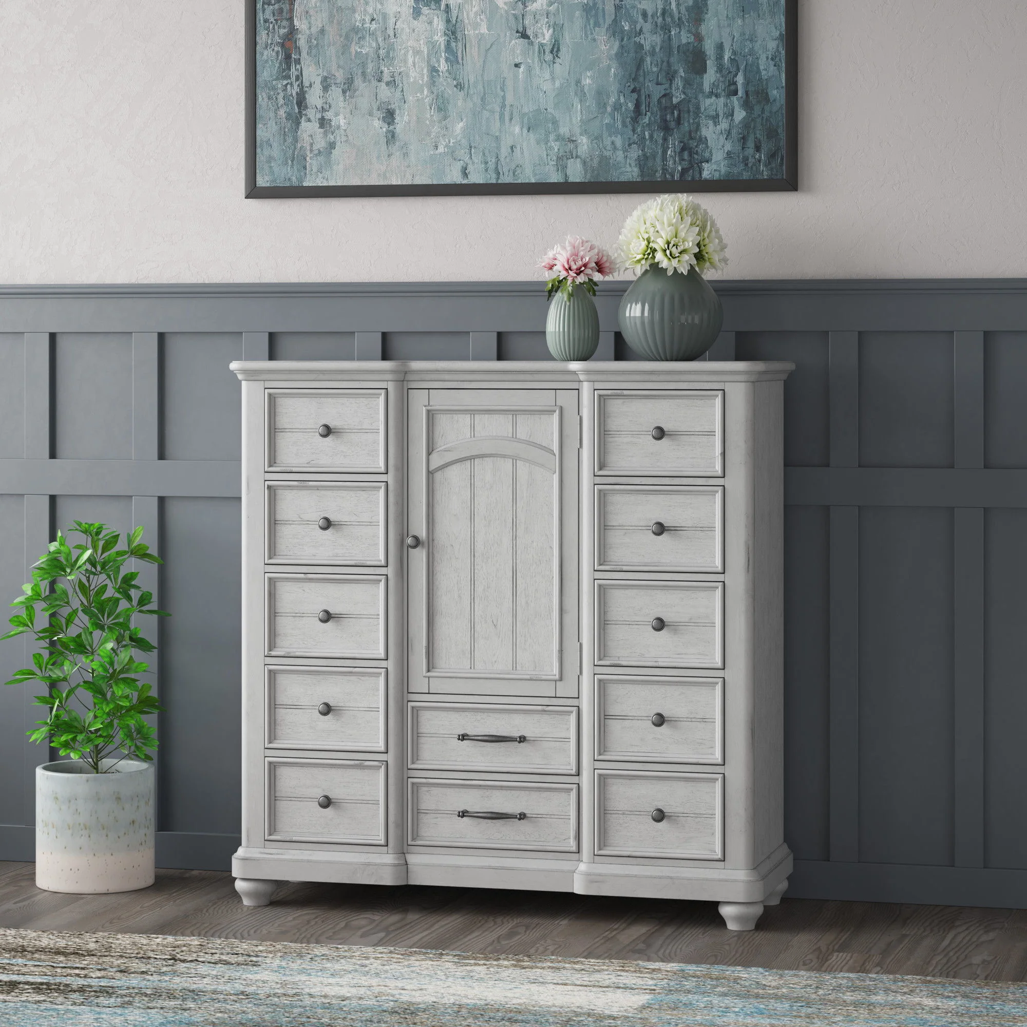 22 Drawer Master Chest With Cabinet - Gray - Image 2
