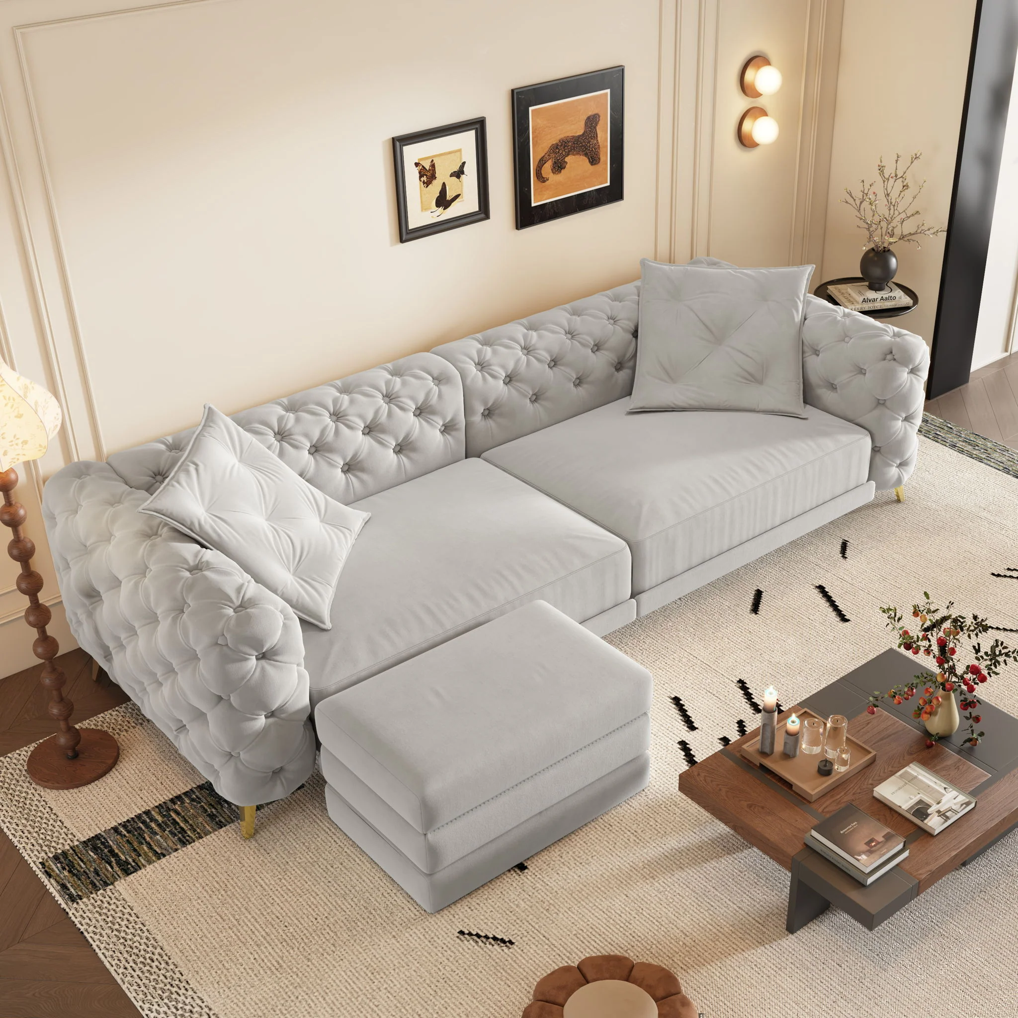 3-In-1 Convertible Sleeper Sofa - Image 7