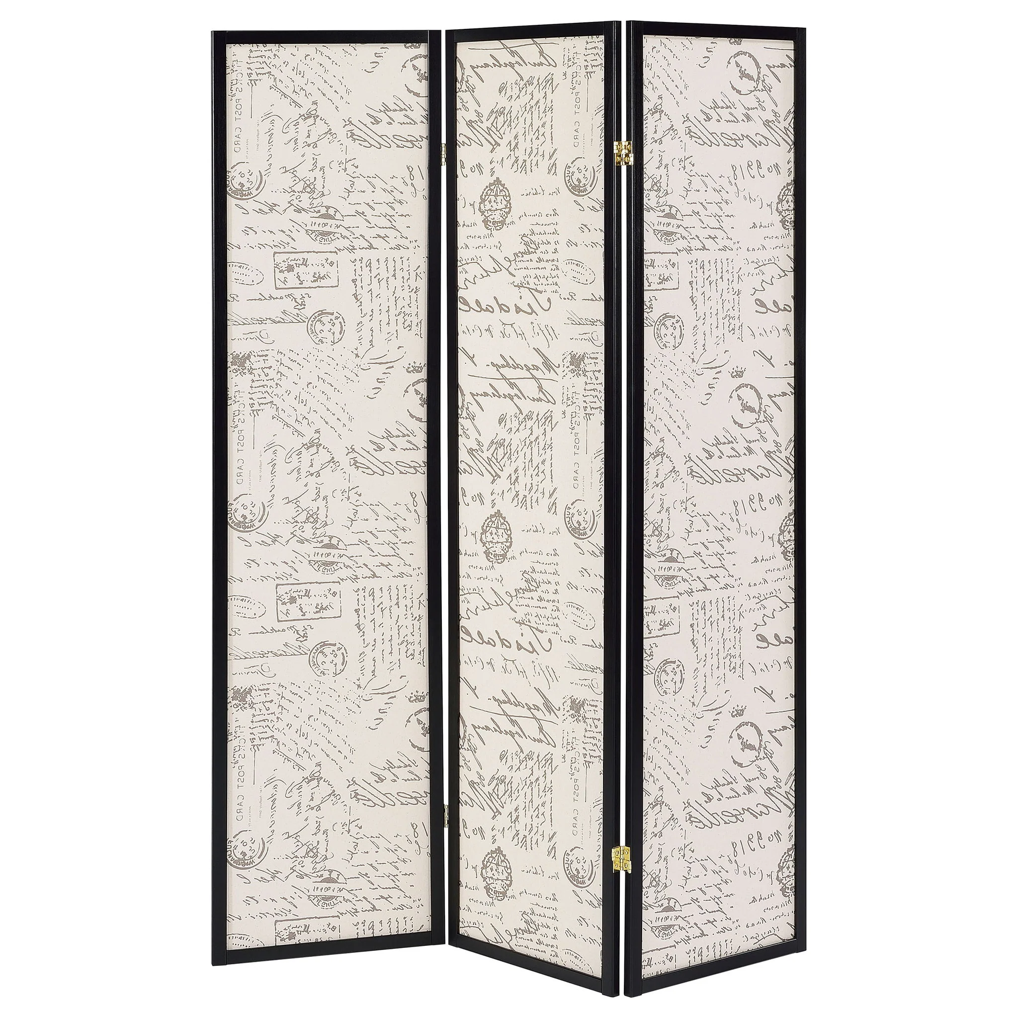 3 Panel Folding Screen - Beige - Image 3