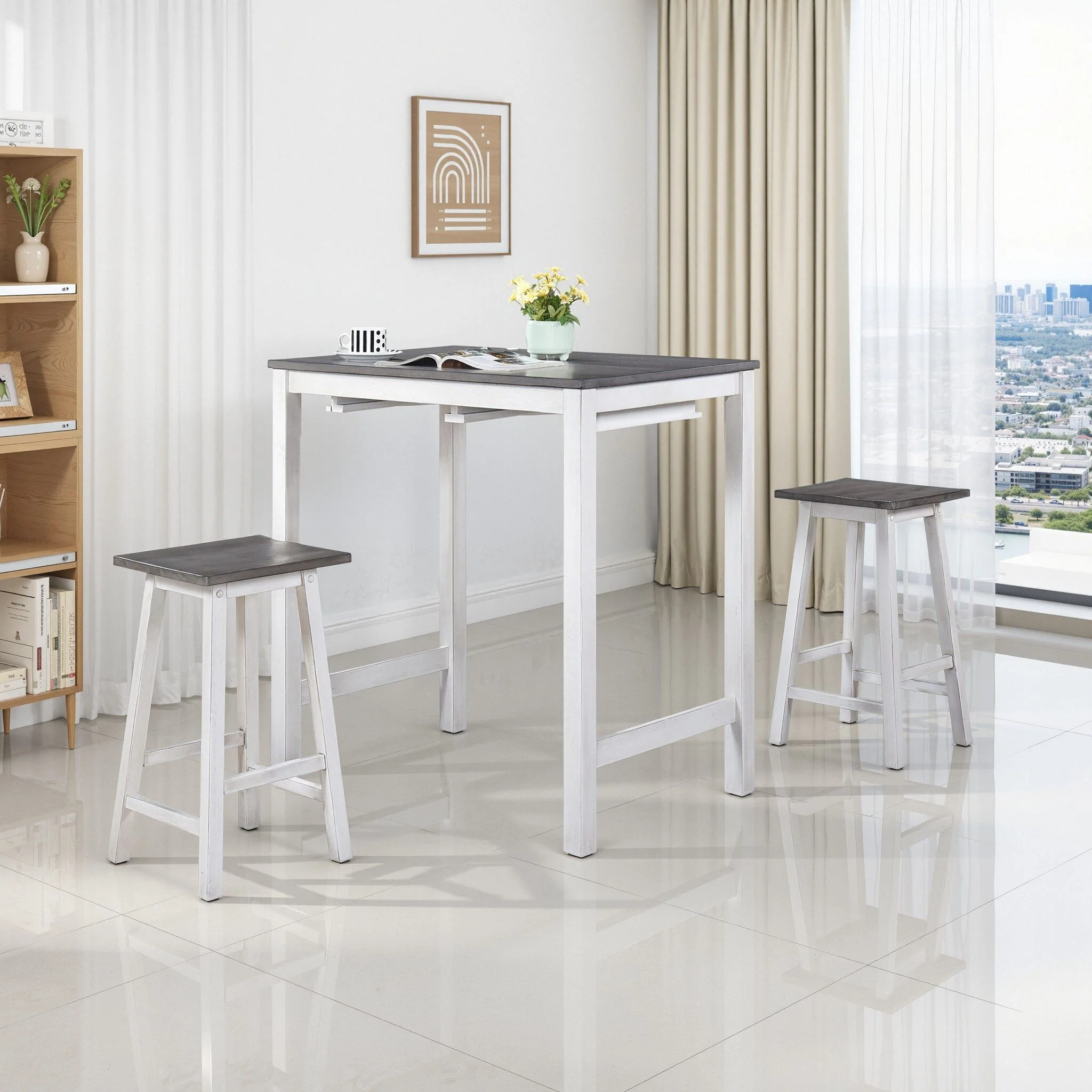 3 Pieces Counter Height Set