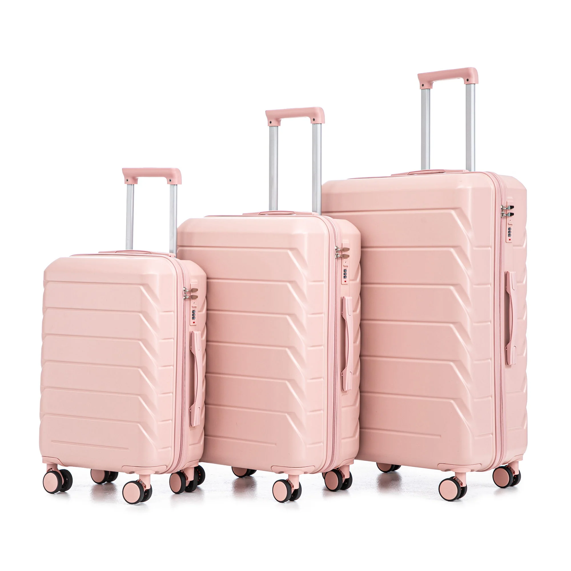 3 Pieces Set 20" / 24" / 28" Spinner Wheel Luggage With Combination Lock - Image 6