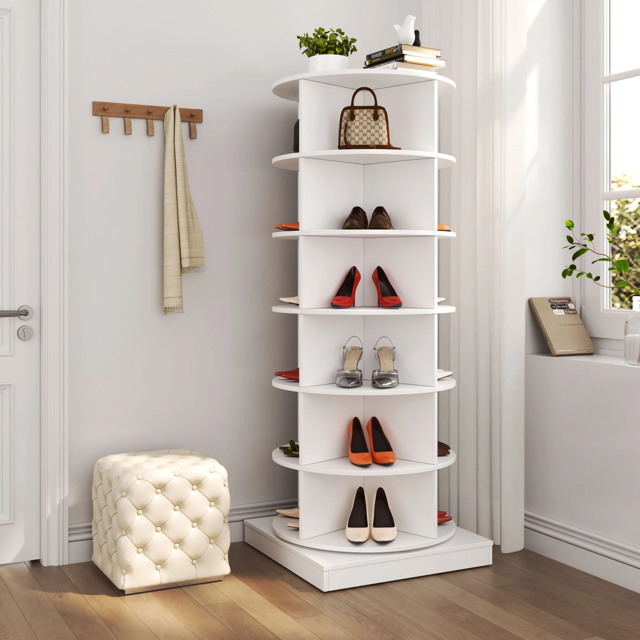 360 Rotating Shoe Cabinet 6 Layers - Image 11