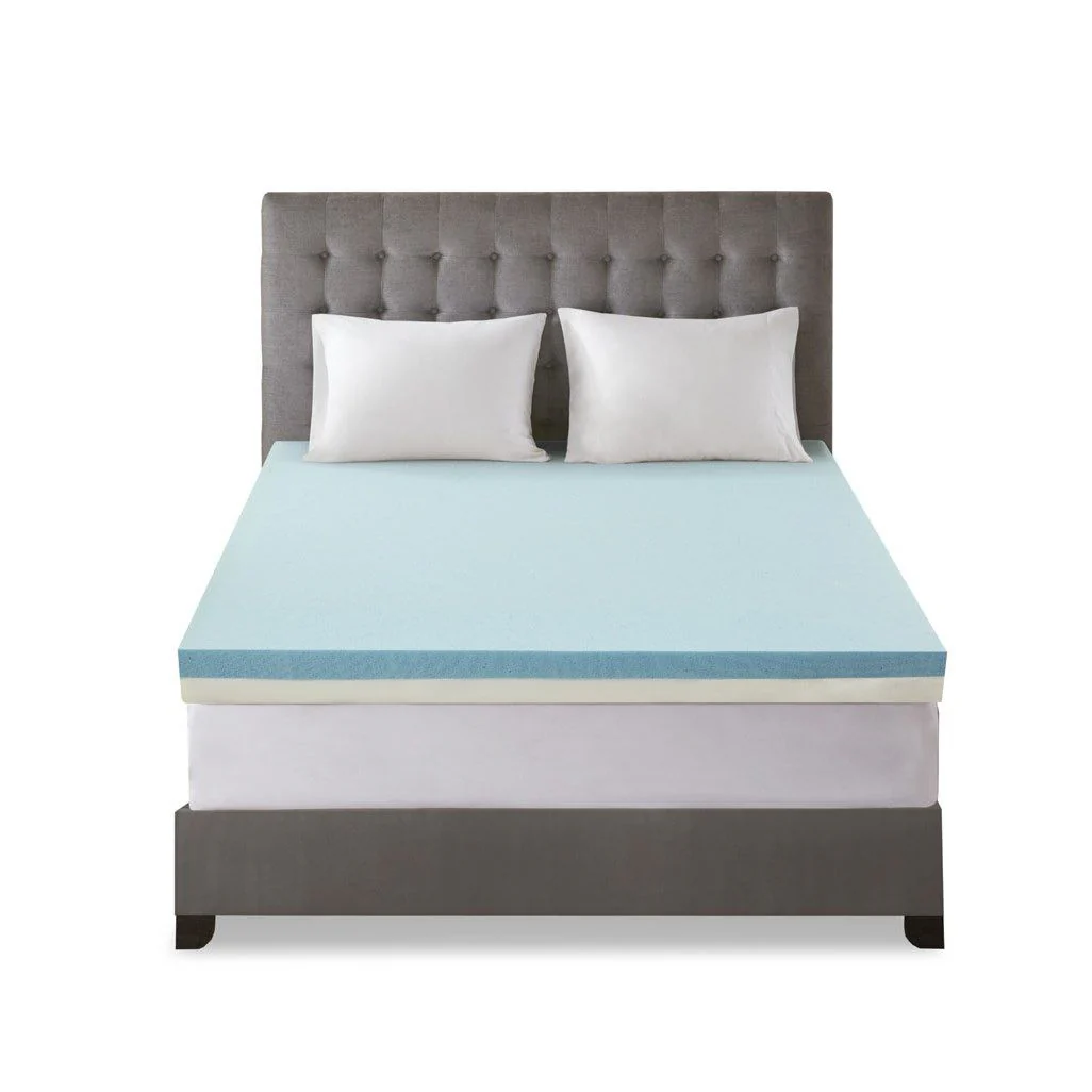 4" King Gel Memory Foam Mattress Topper - White - Image 4