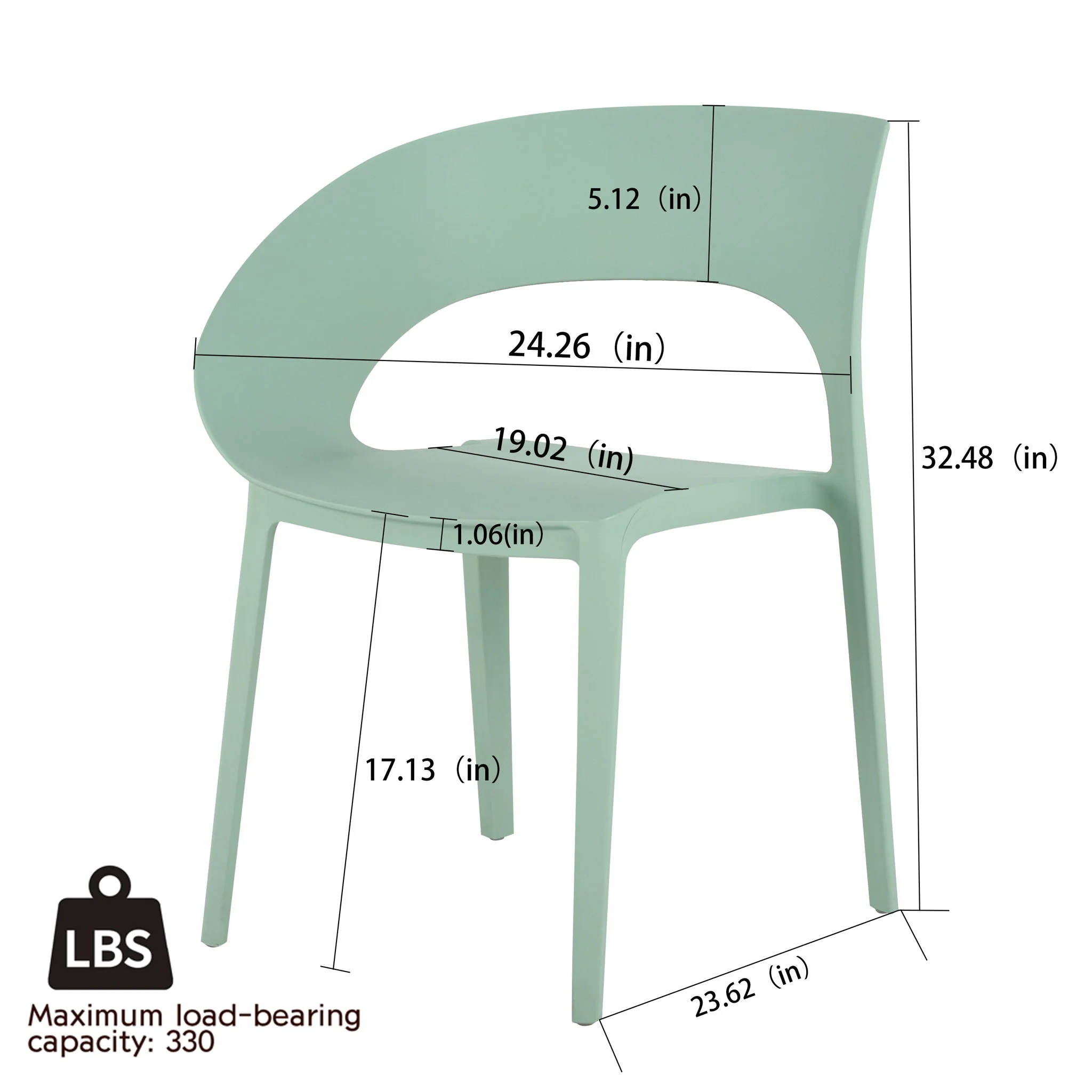 4 Piece Set Of Modern Designed Single Chairs With Round Table - Image 7