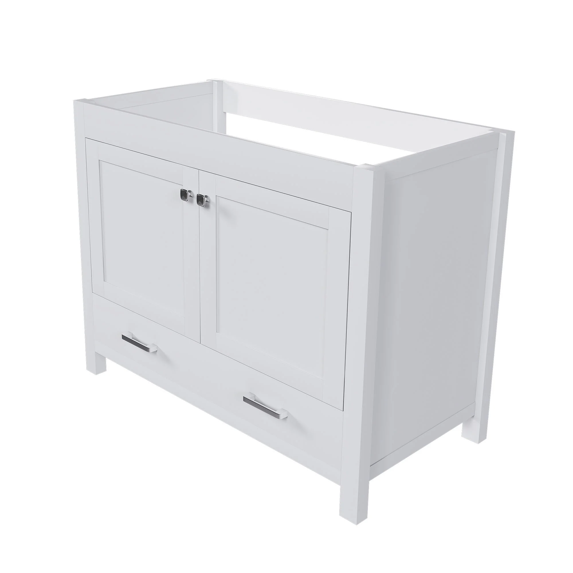 42" Bathroom Vanity Base With Doors And Drawer - White - Image 3