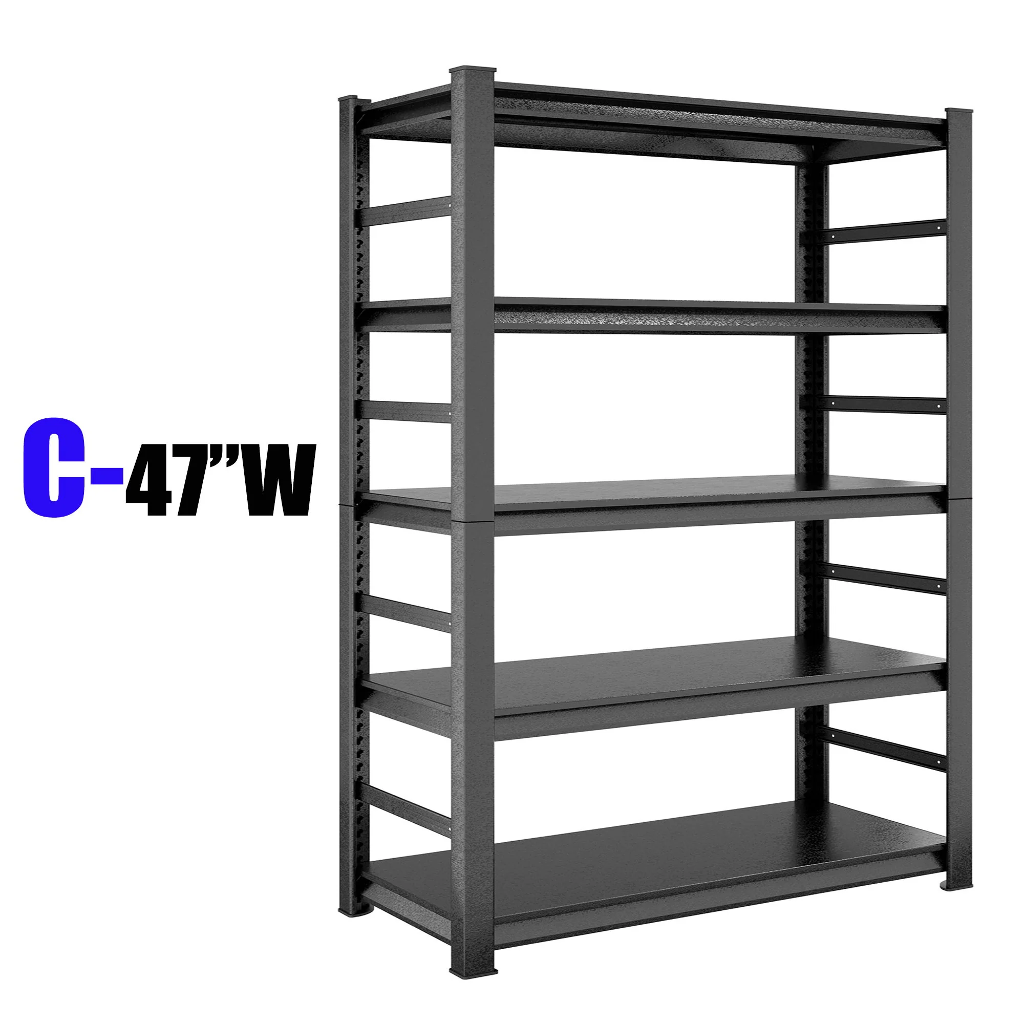 5 Tier Heavy Duty Shelving Unit Adjustable Shelving Units - Image 11