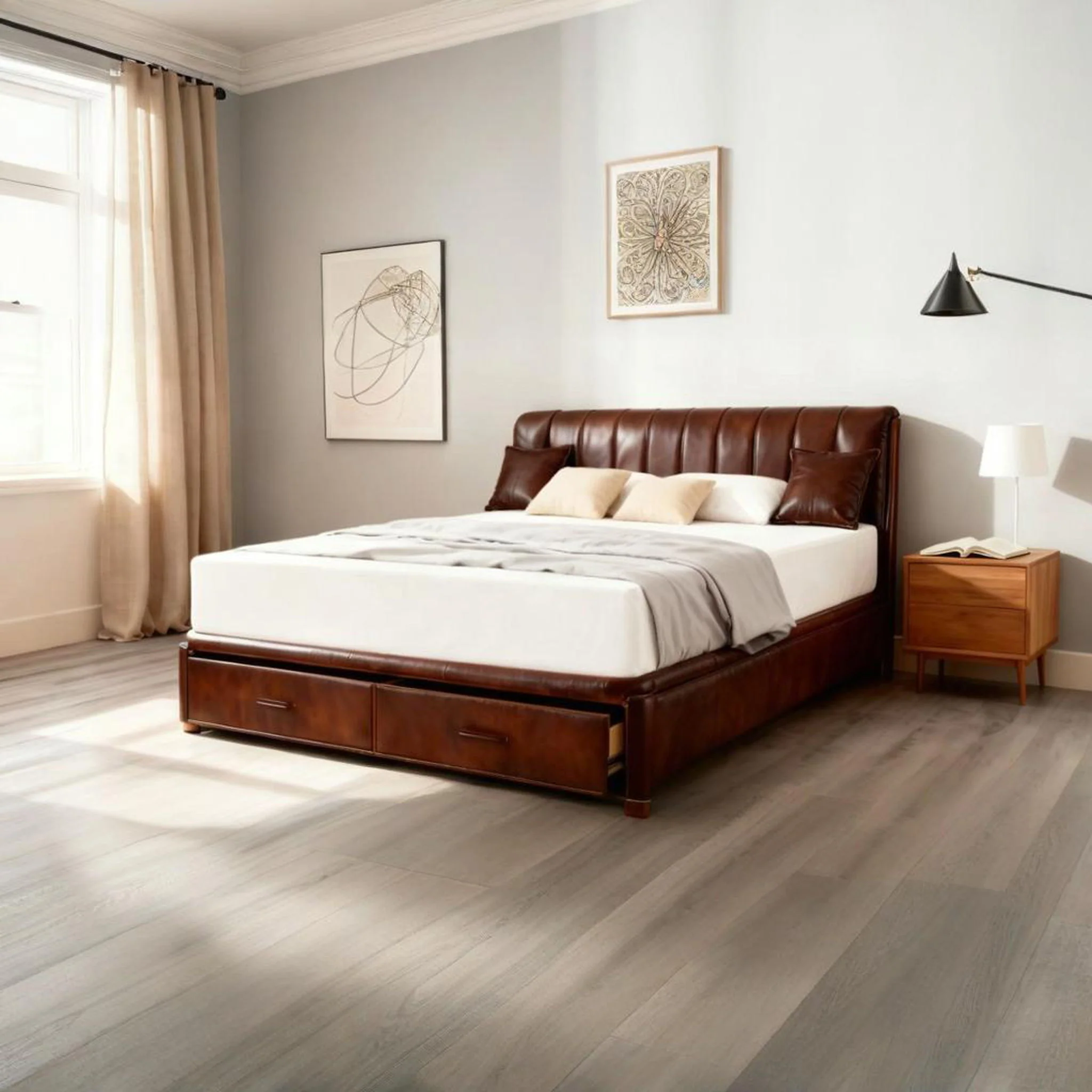 6" Tea Memory Foam Mattress In Box, Fiberglass Free - Image 4