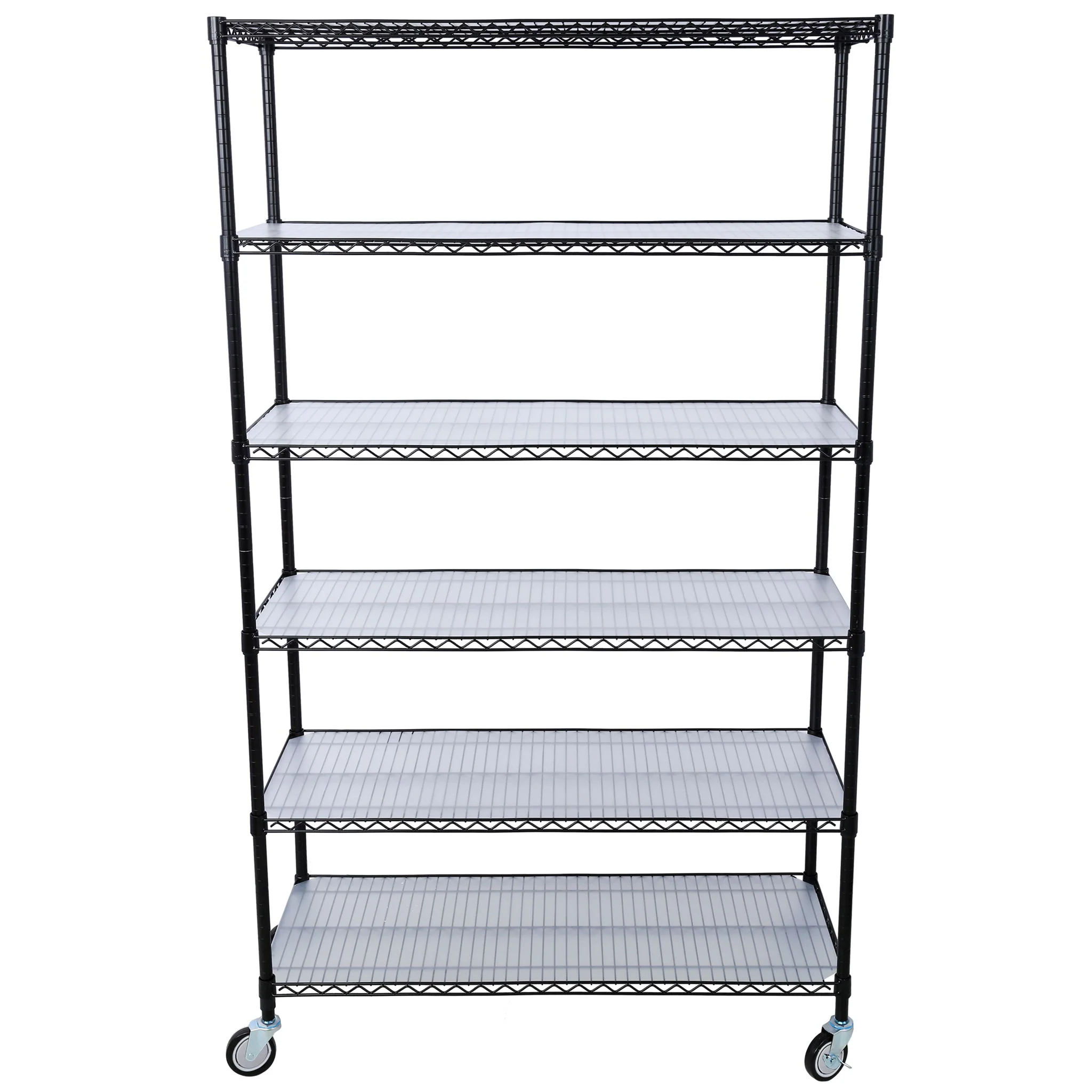6 Tier 6000Lbs Capacity Nsf Metal Shelf Wire Shelving Unit, Heavy Duty Adjustable Storage Rack With Wheels & Shelf Liners For Commercial Grade Utility Steel Storage Rack - Image 19