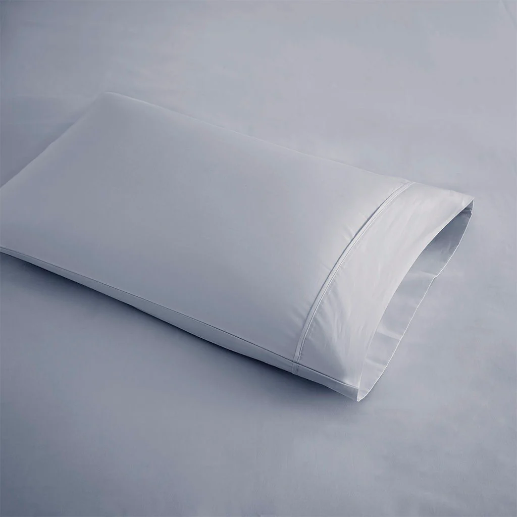 600 Thread Count - Cooling Cotton Blend 4 Piece Sheet Set - Blue - Image 2
