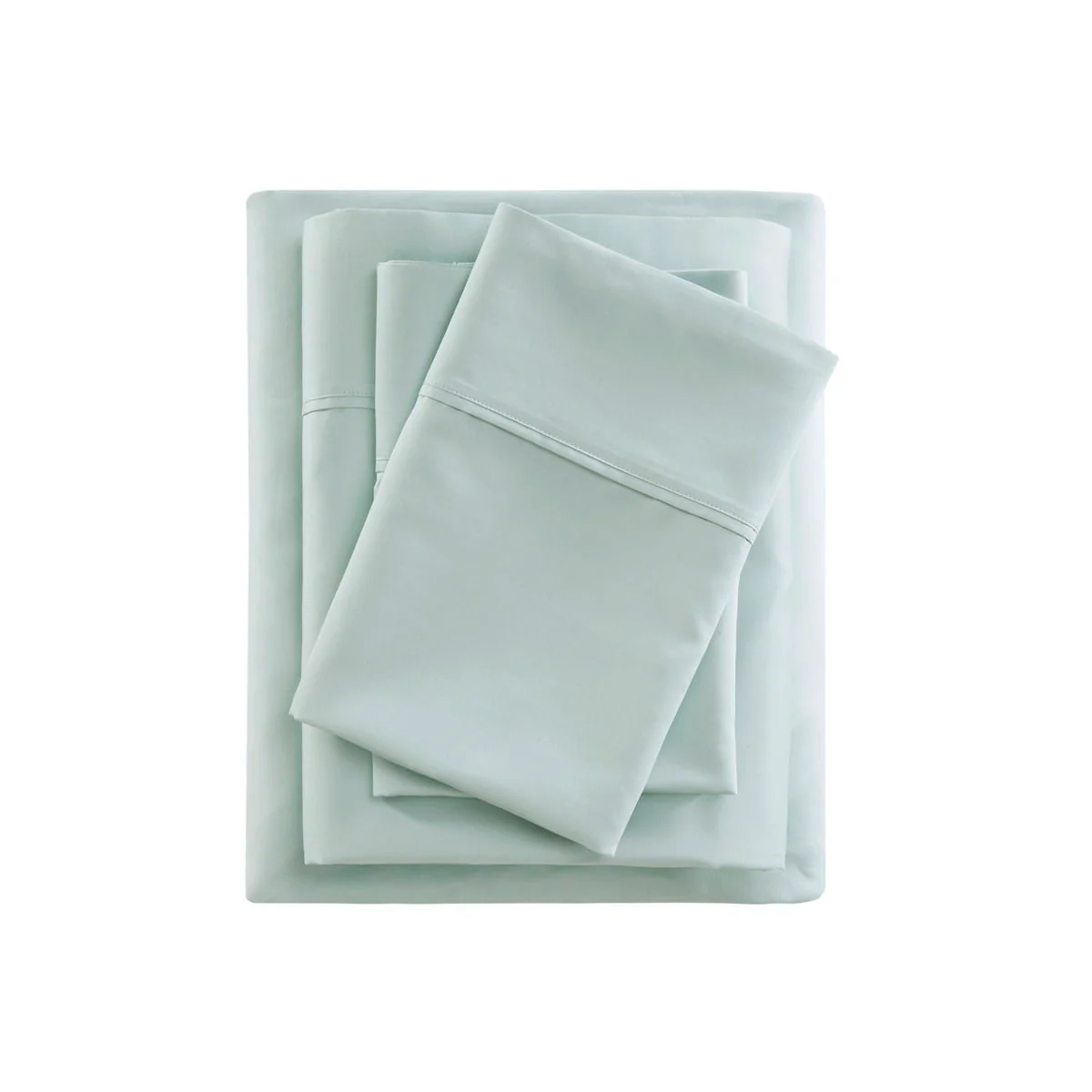 600 Thread Count - Cooling Cotton Blend 4 Piece Sheet Set - Seafoam - Image 2