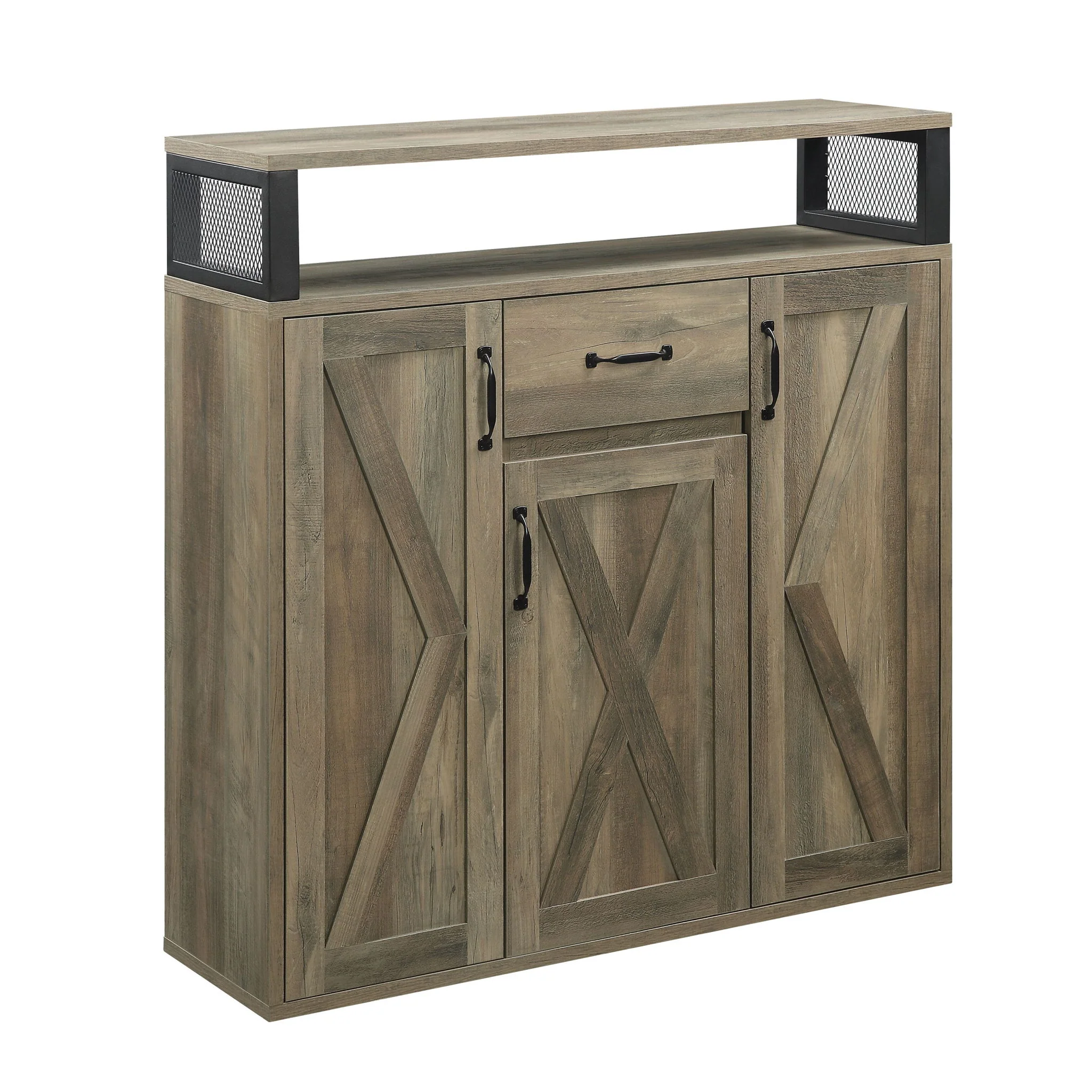 Abiram - Rustic Server - Oak - Image 3