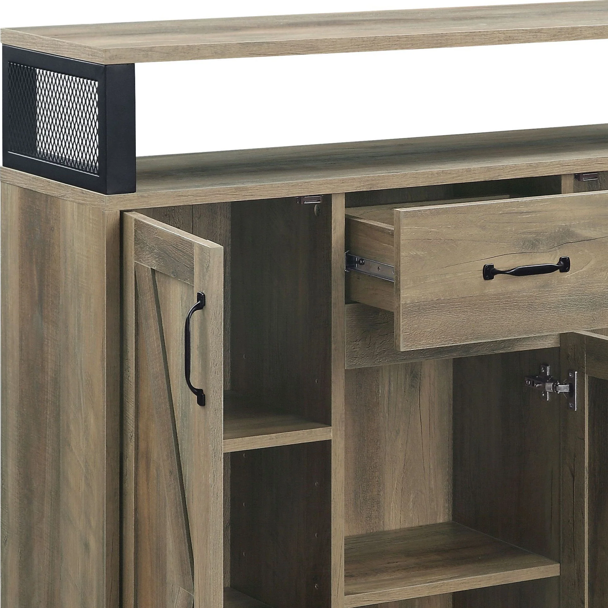Abiram - Rustic Server - Oak - Image 4