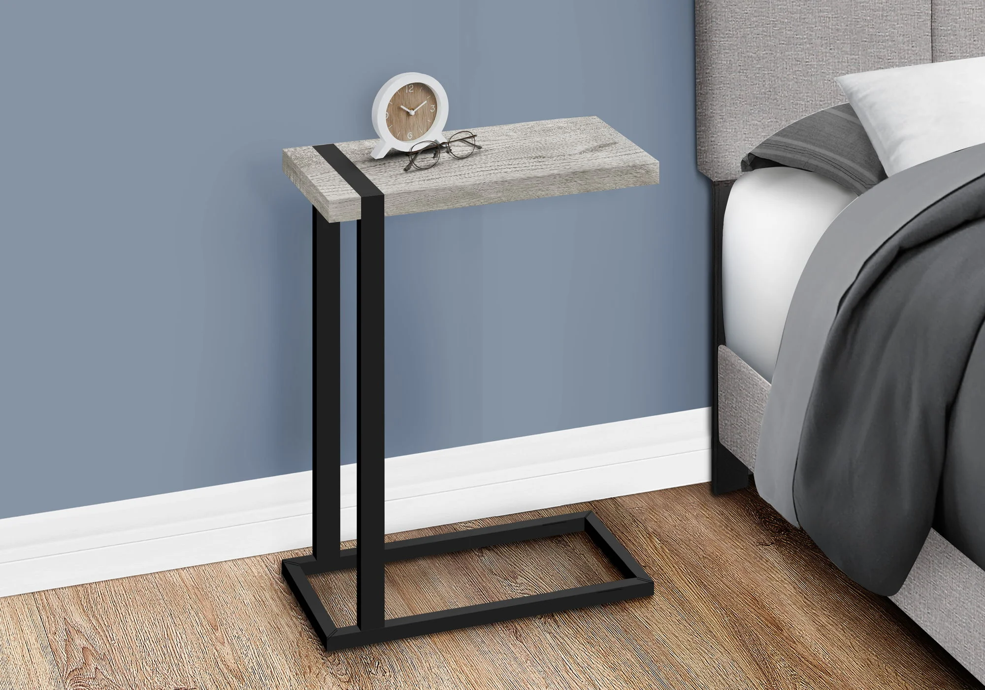 Accent Table, C - Shaped, Contemporary & Modern Stylish Design - Image 4