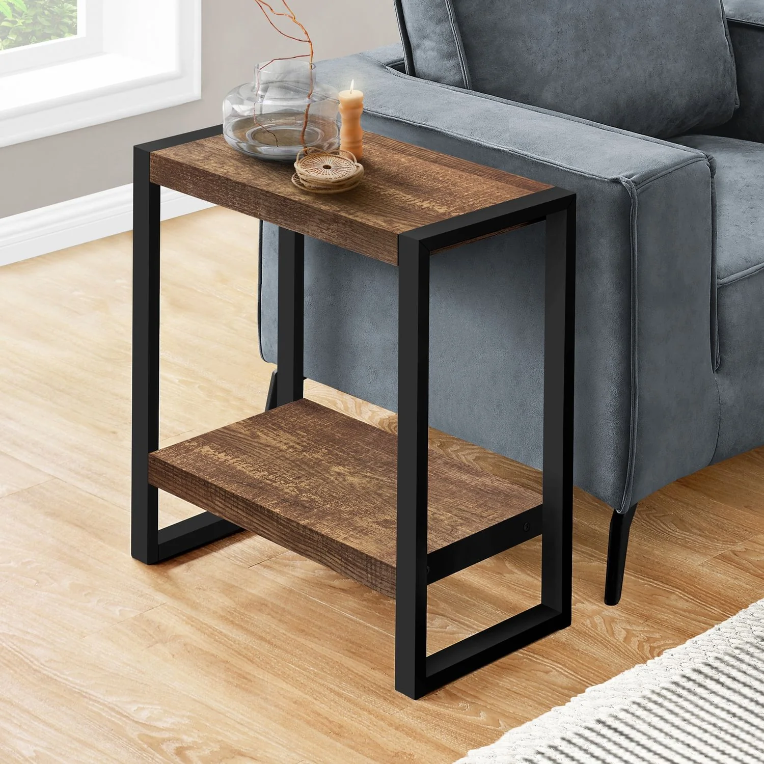 Accent Table, Side Industrial Flexible Placement - Image 11