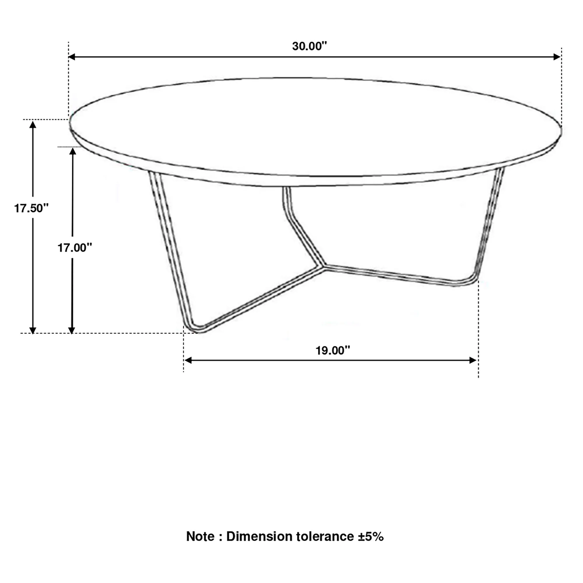 Accent Table With Slim Tripod Base - Brown - Image 2