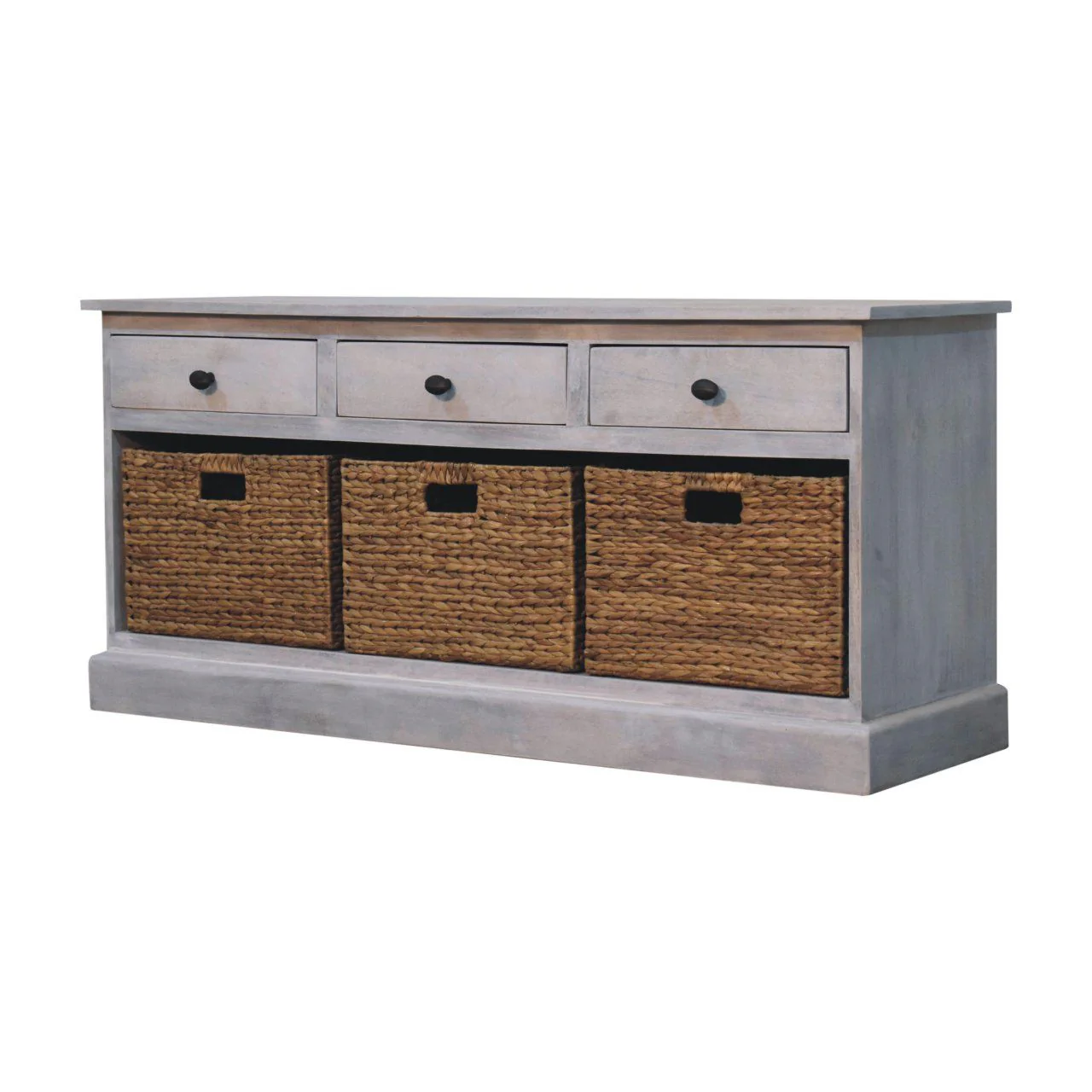 Basket Storage Cabinet - Gray Ash - Image 3