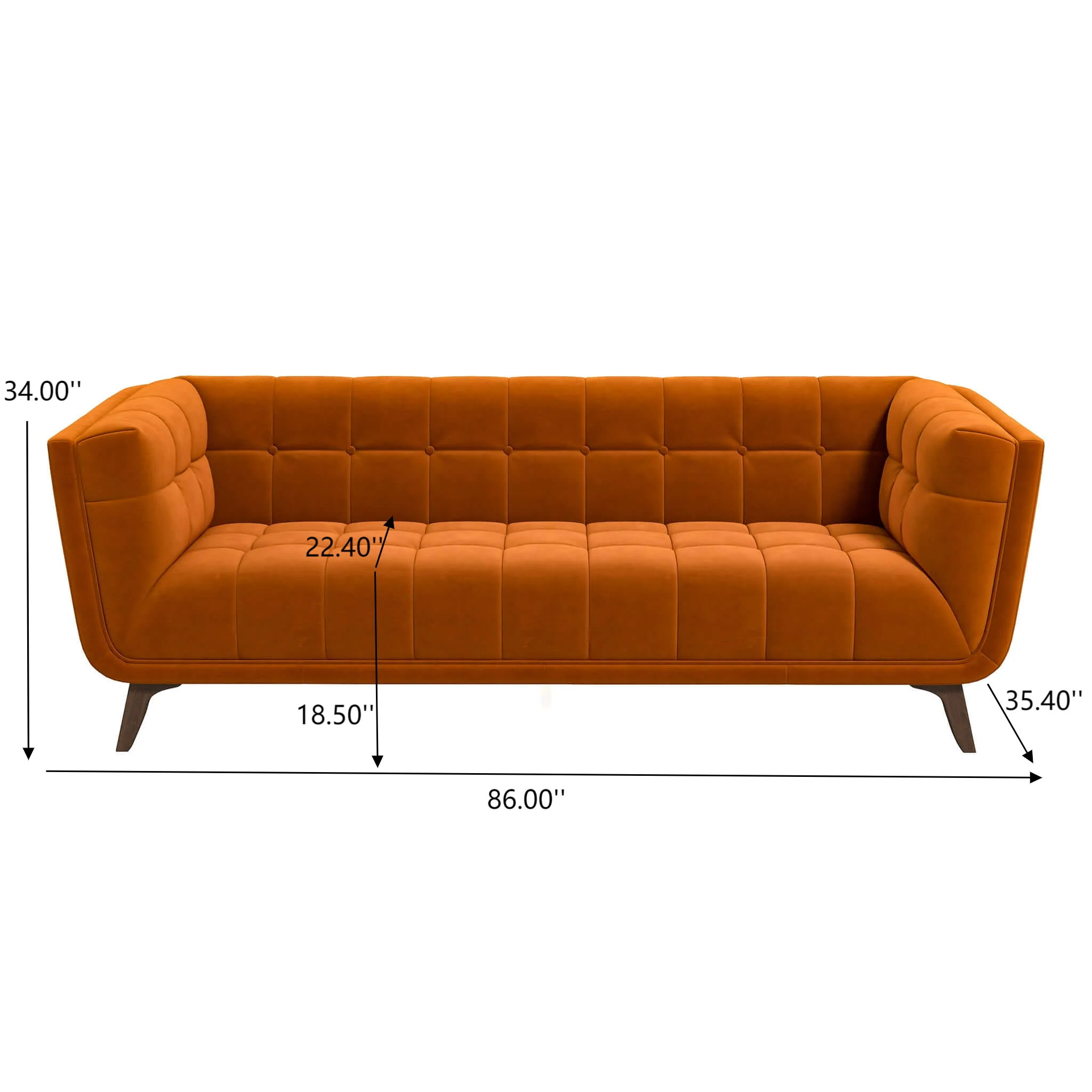 Addison - Mid-Century Modern Design Tufted Sofa - Image 13