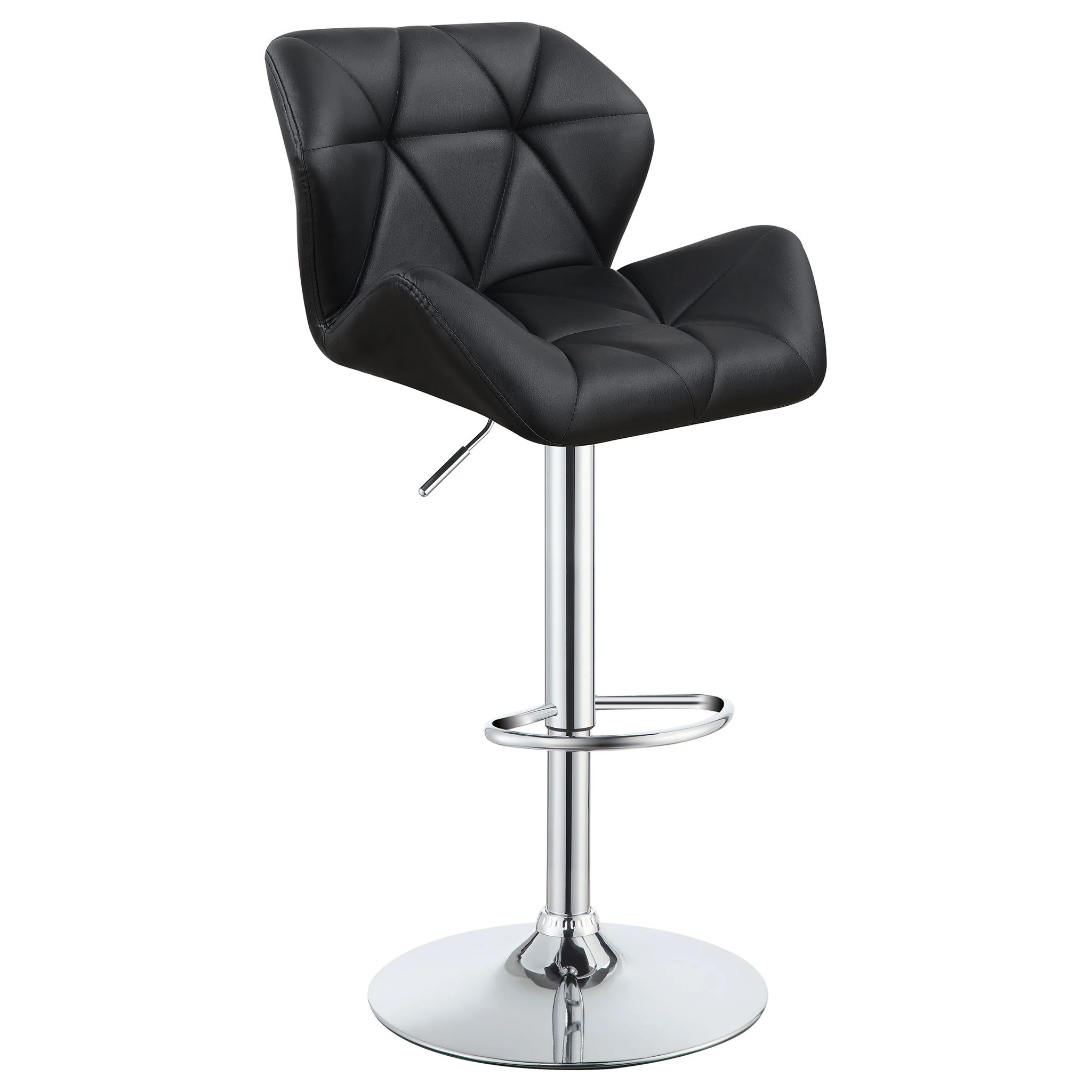 Adjustable Bar Stool With Height-Adjustable Base (Set of 2) - Image 4