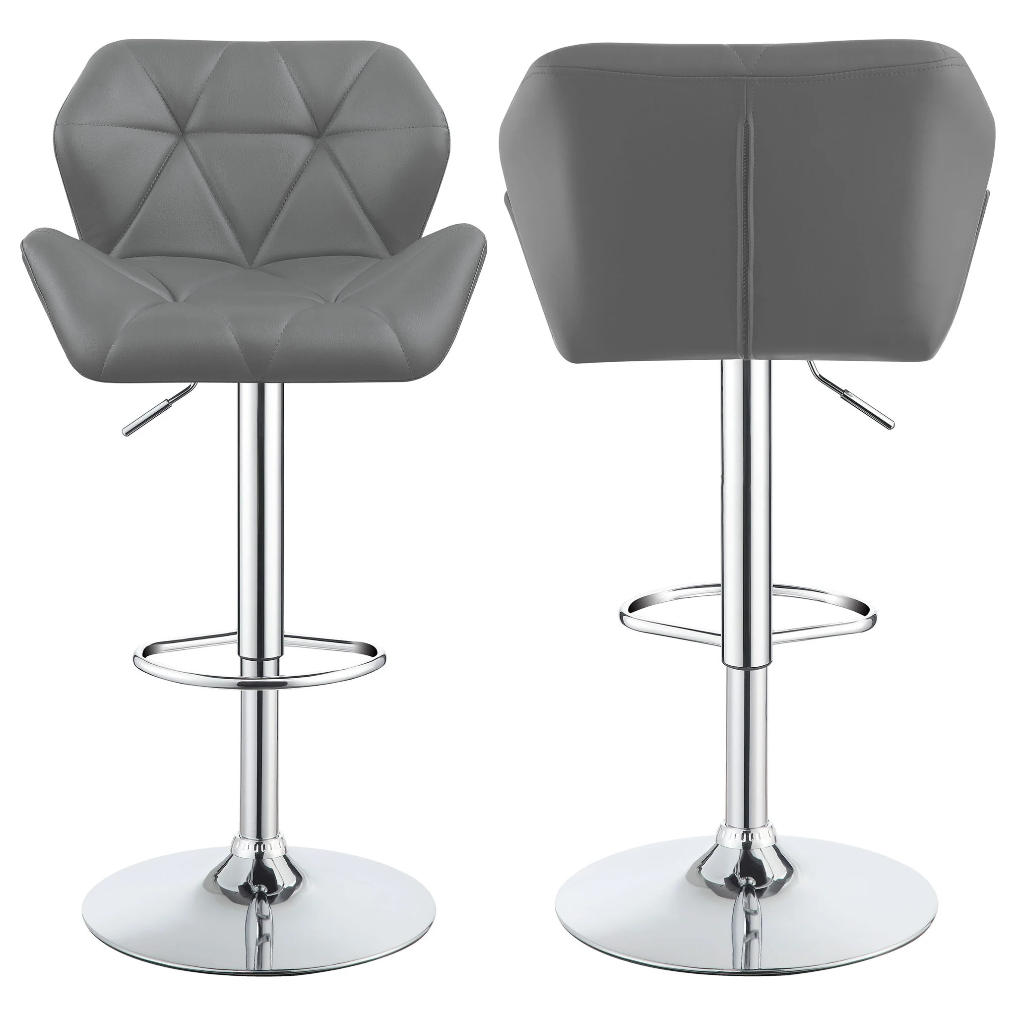 Adjustable Bar Stool With Height-Adjustable Base (Set of 2) - Image 6