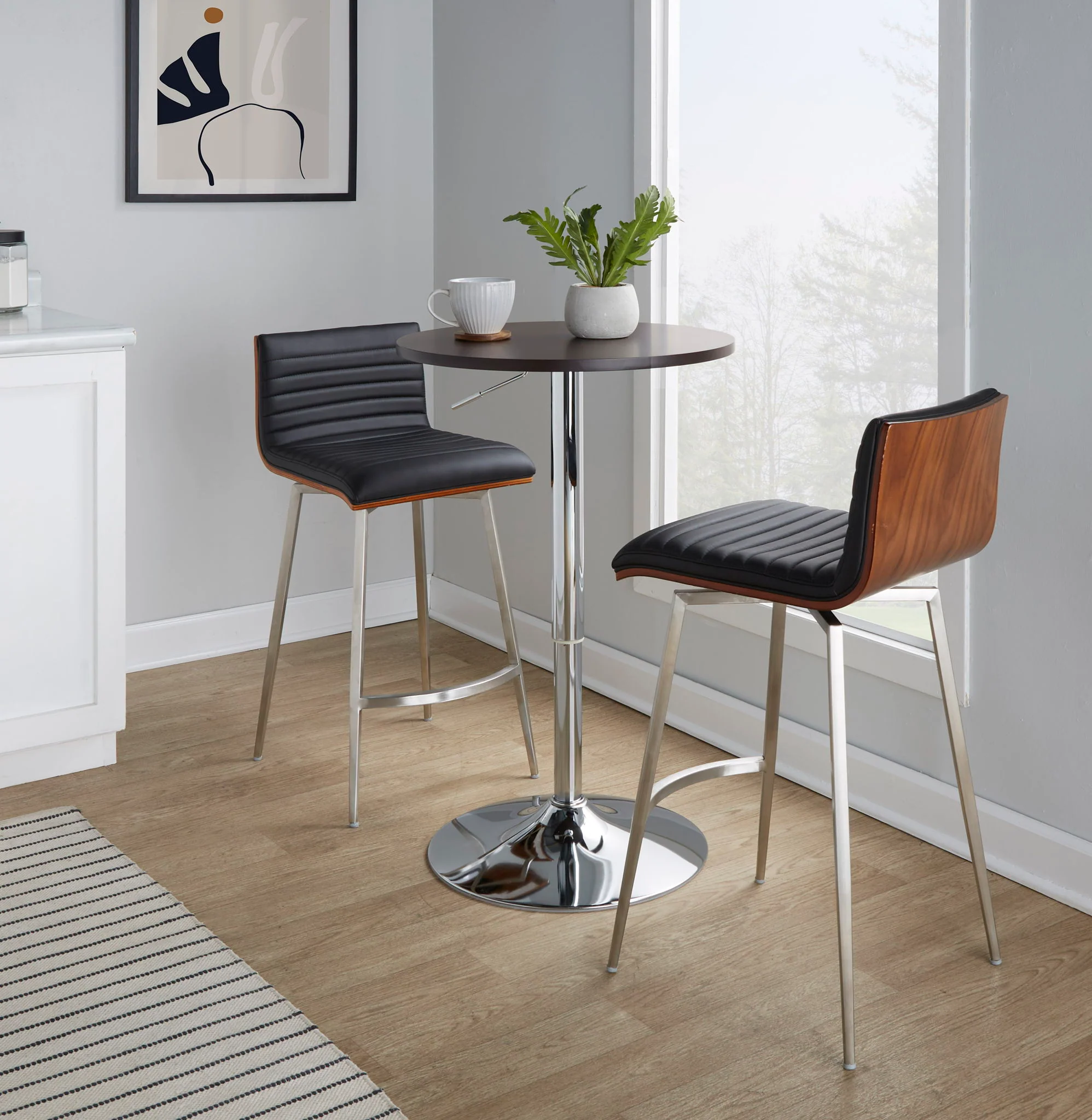 Adjustable Contemporary Bar Table - Image 4