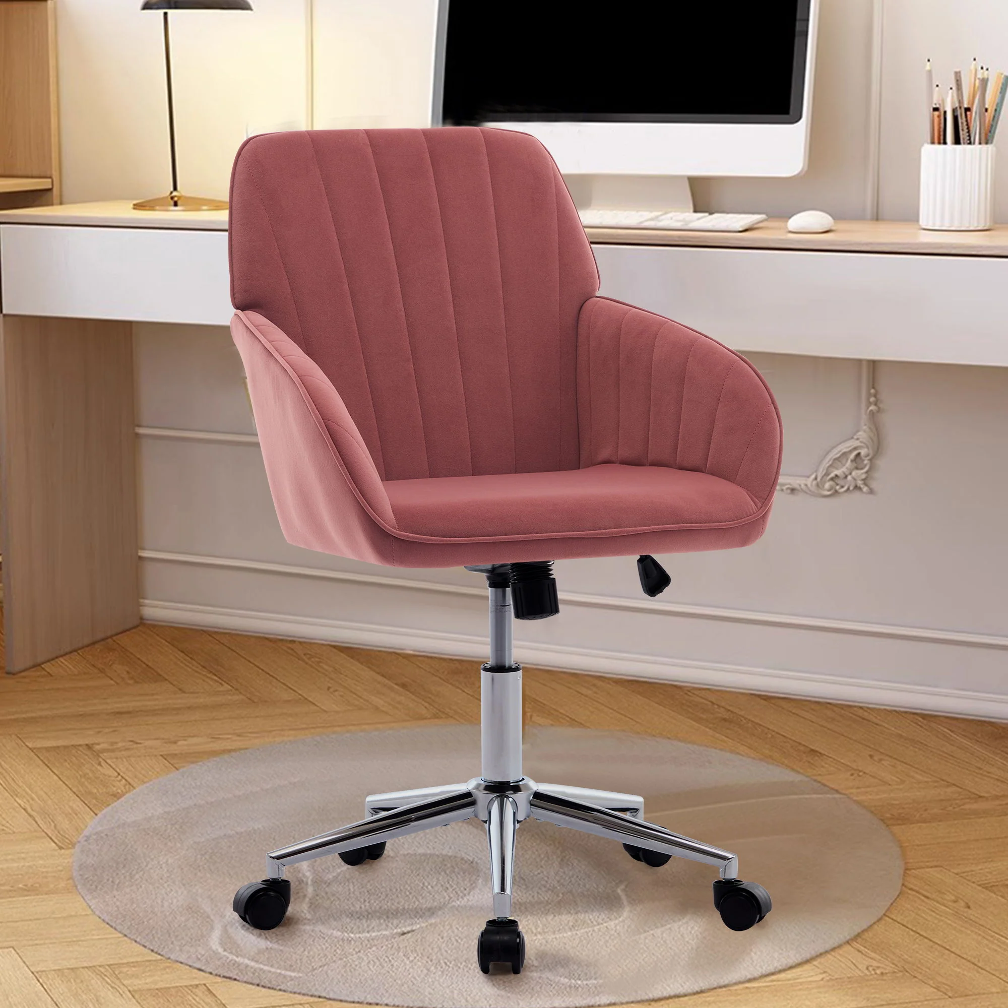 Adjustable Ergonomic Office Chair, Swivel Backrest Seat - Image 35