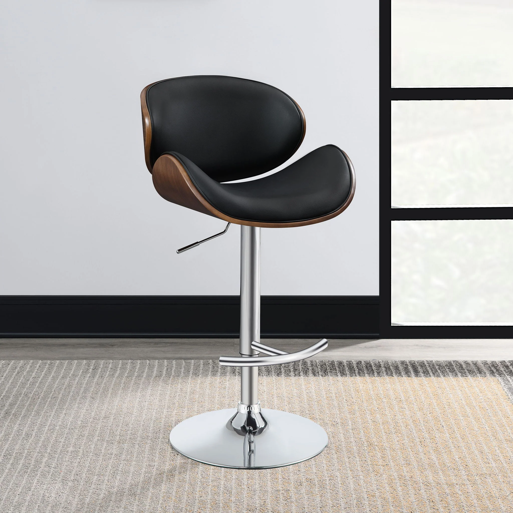 Adjustable Height Bar Stool - Black - Image 2
