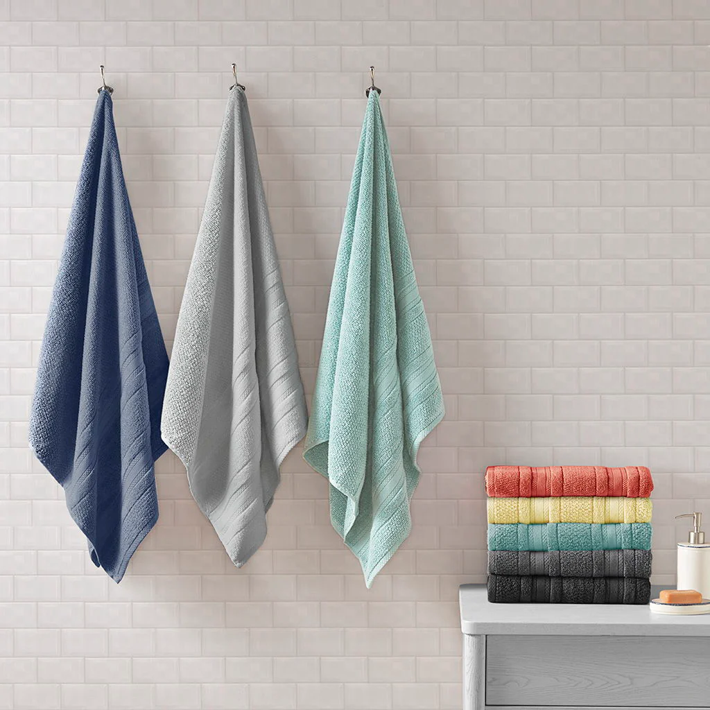 Adrien - 6 Piece Towel Set - Dark Gray - Image 4