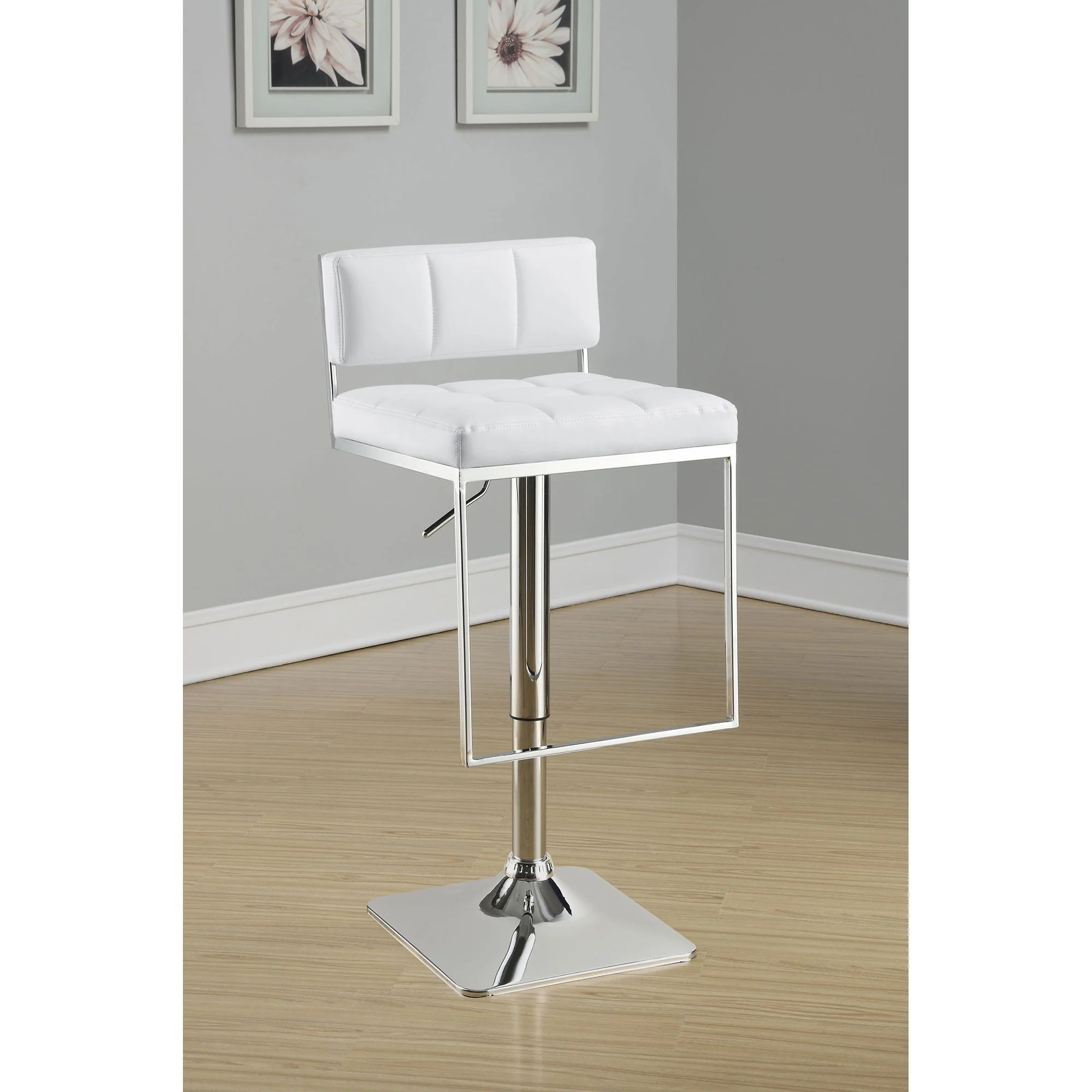Alameda - Adjustable Bar Stool - White - Image 3