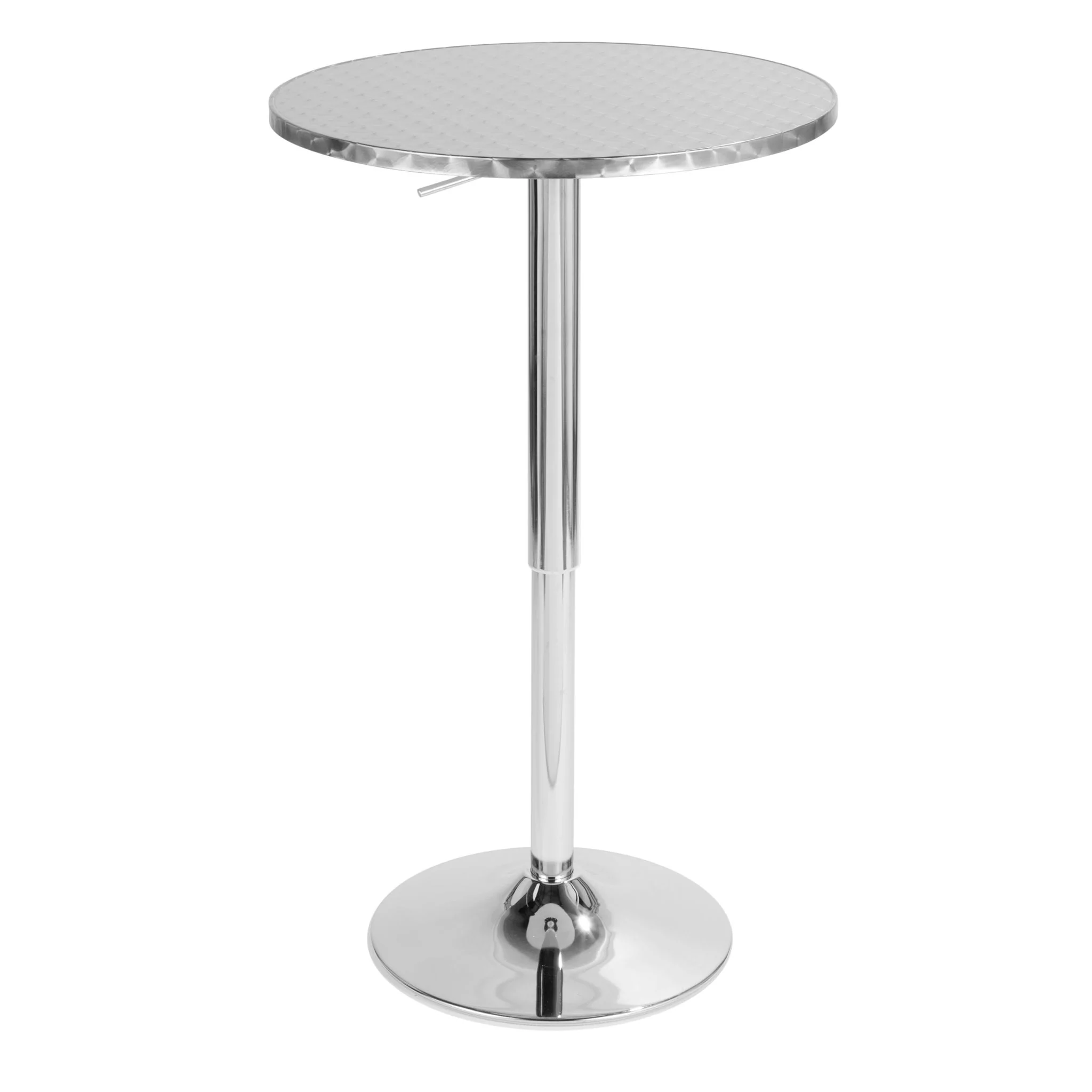 Ale - 3 Piece Bar Set Bistro Round Contemporary Adjustable Oval Footrest - Image 9