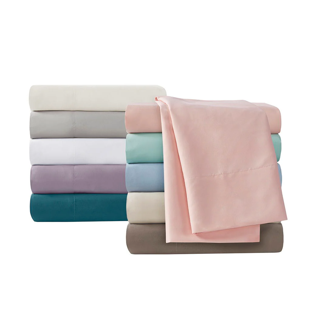 All Season Moisture Wicking Lightweight Sheet Set - Blush - Image 4