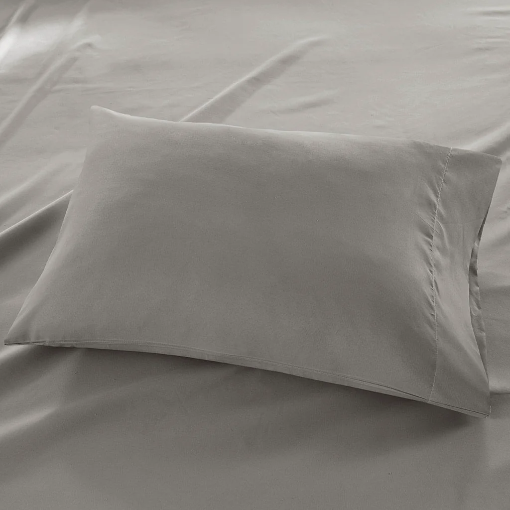 All Season Moisture Wicking Lightweight Sheet Set - Gray - Image 2