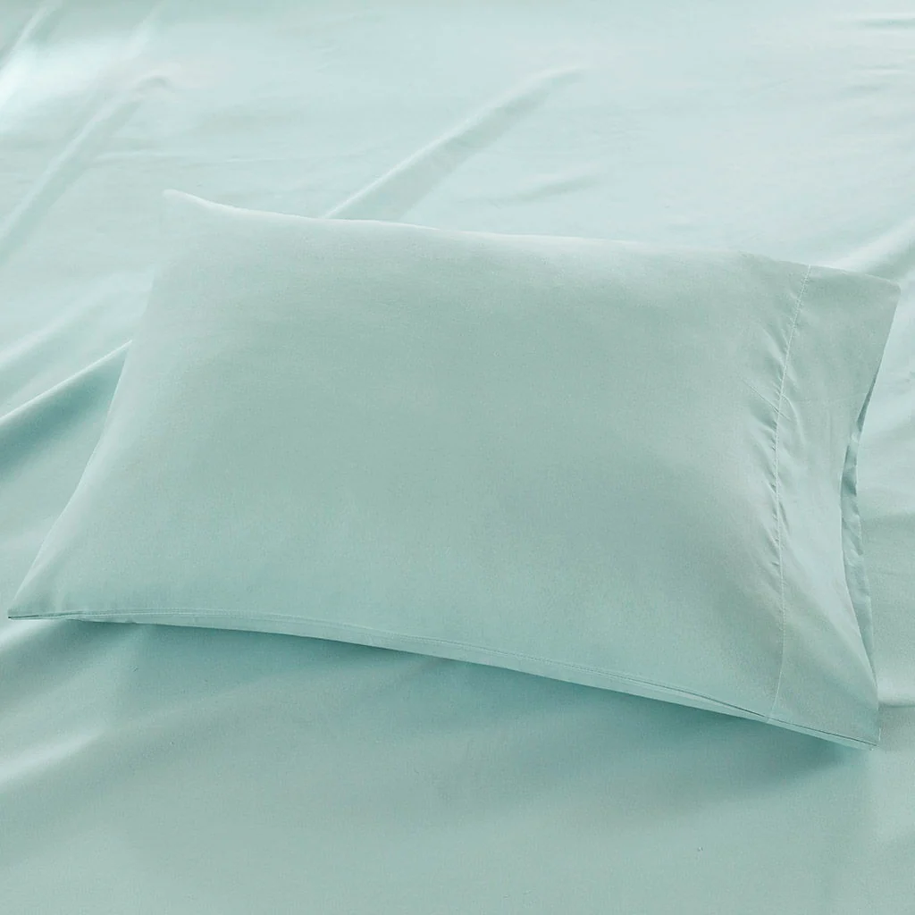 All Season Moisture Wicking Lightweight Sheet Set - Seafoam - Image 3