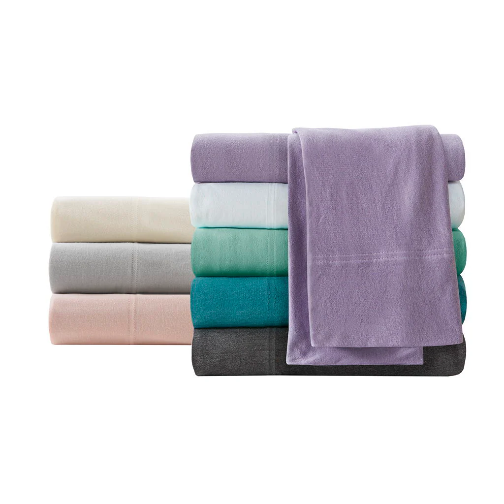 Cotton Blend Jersey Knit - All Season Sheet Set - Teal - Image 4