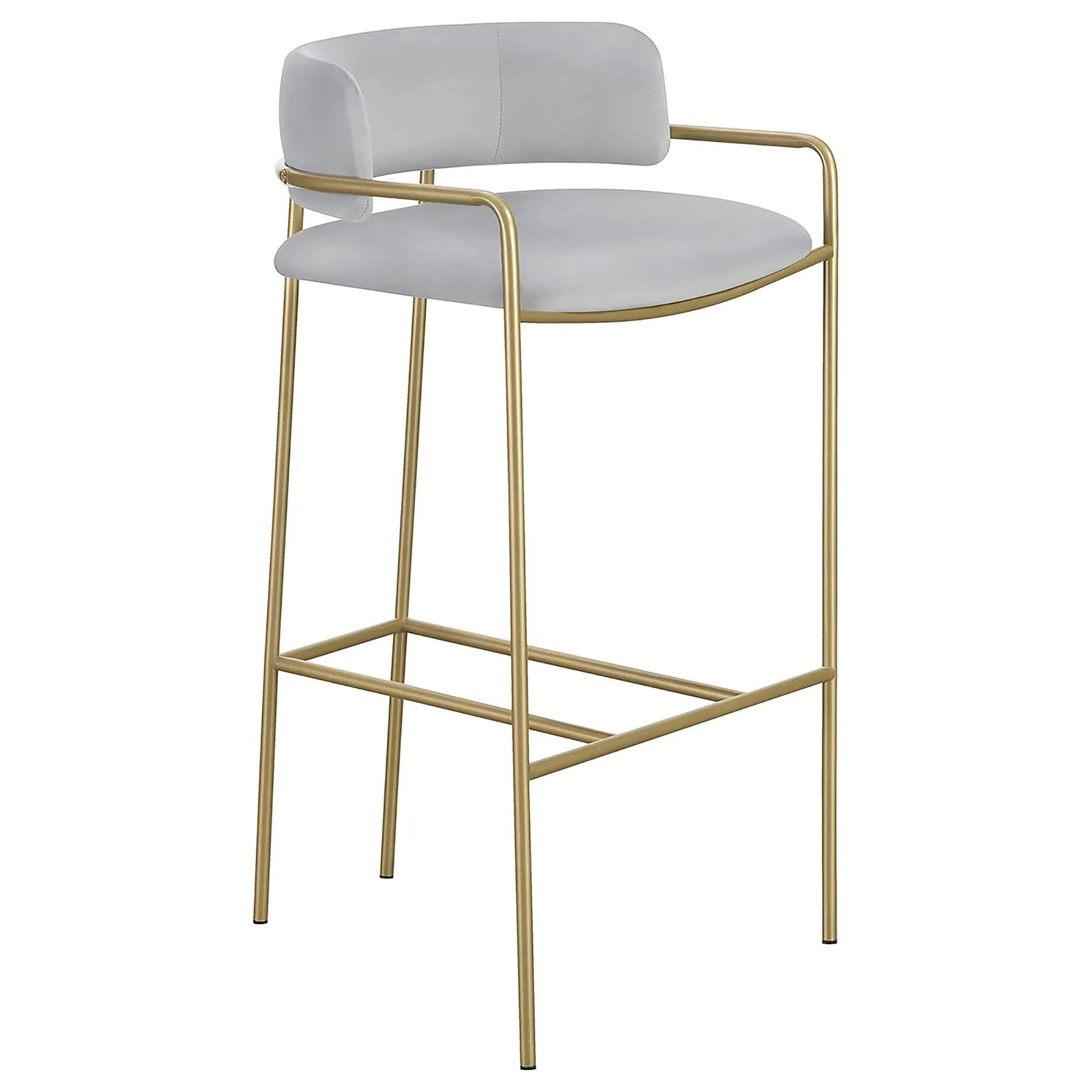 Allemonde - Low Back Stool - Gray