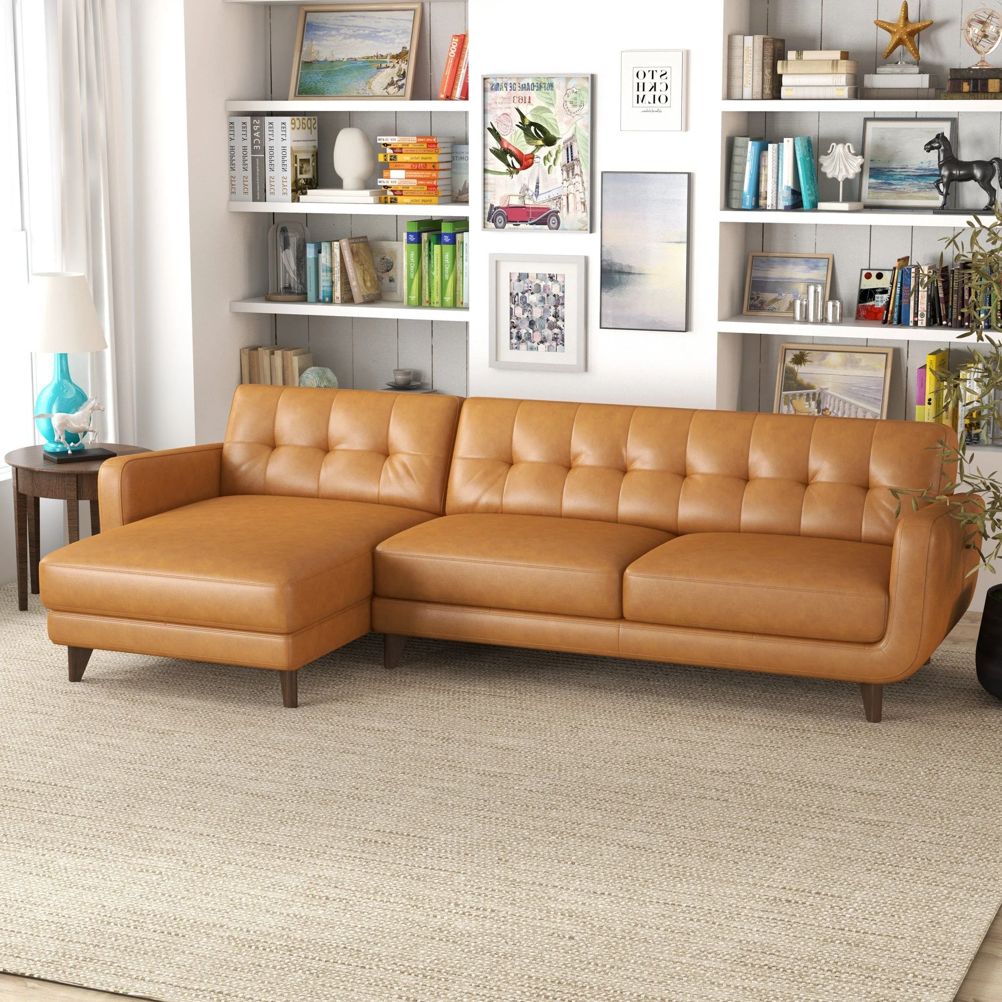 Allison - Mid-Century Modern Sectional Sofa Chaise - Image 3