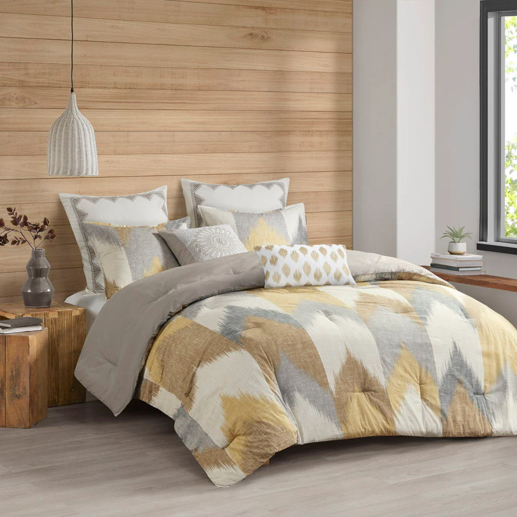 Alpine - 3 Piece Comforter Mini Set - Yellow