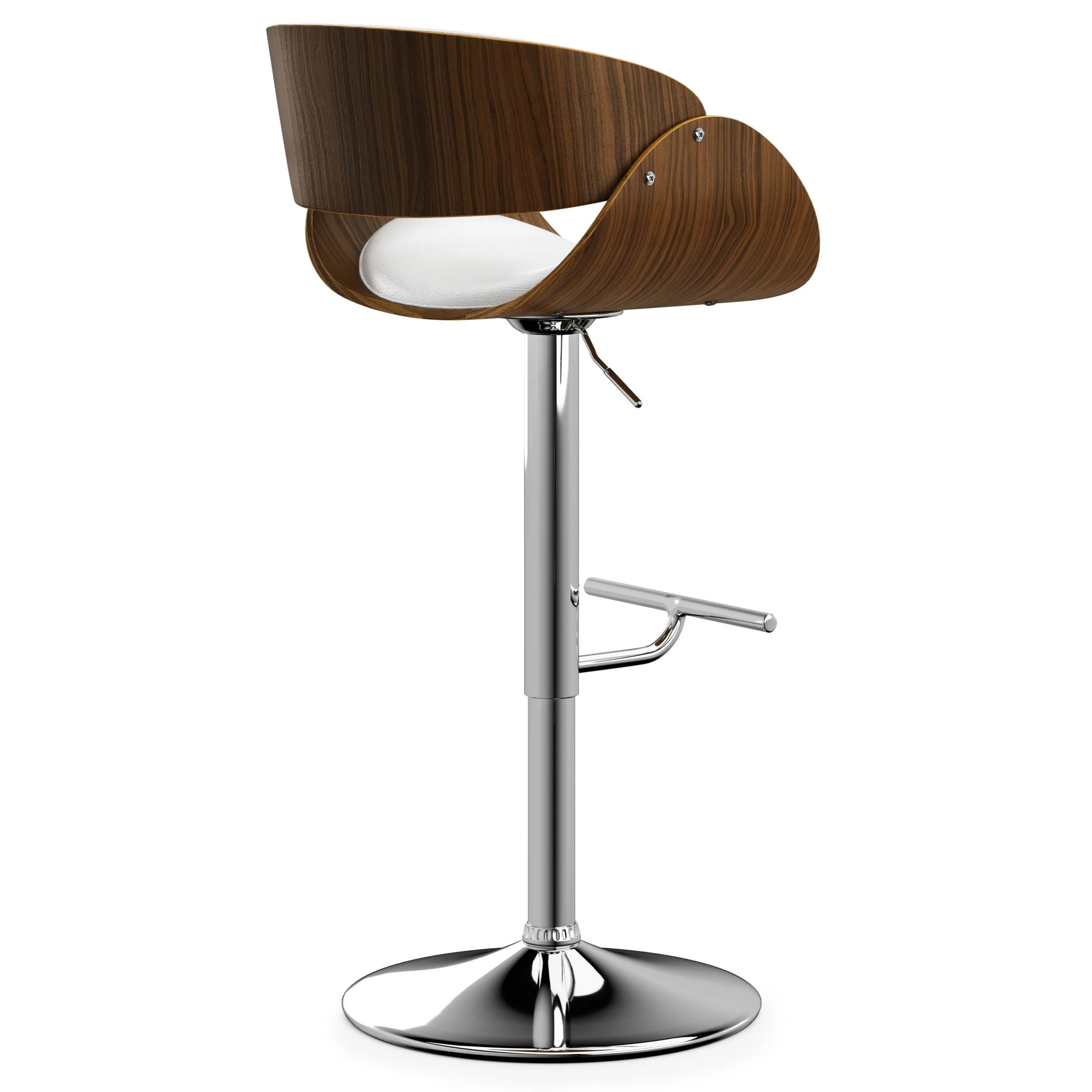 Amery - Mid Century Modern Adjustable Swivel Bar Stool - Image 8