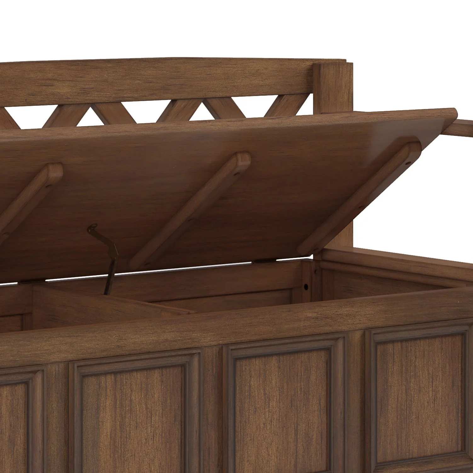 Amherst - Entryway Storage Bench - Rustic Natural Aged Brown - Image 3