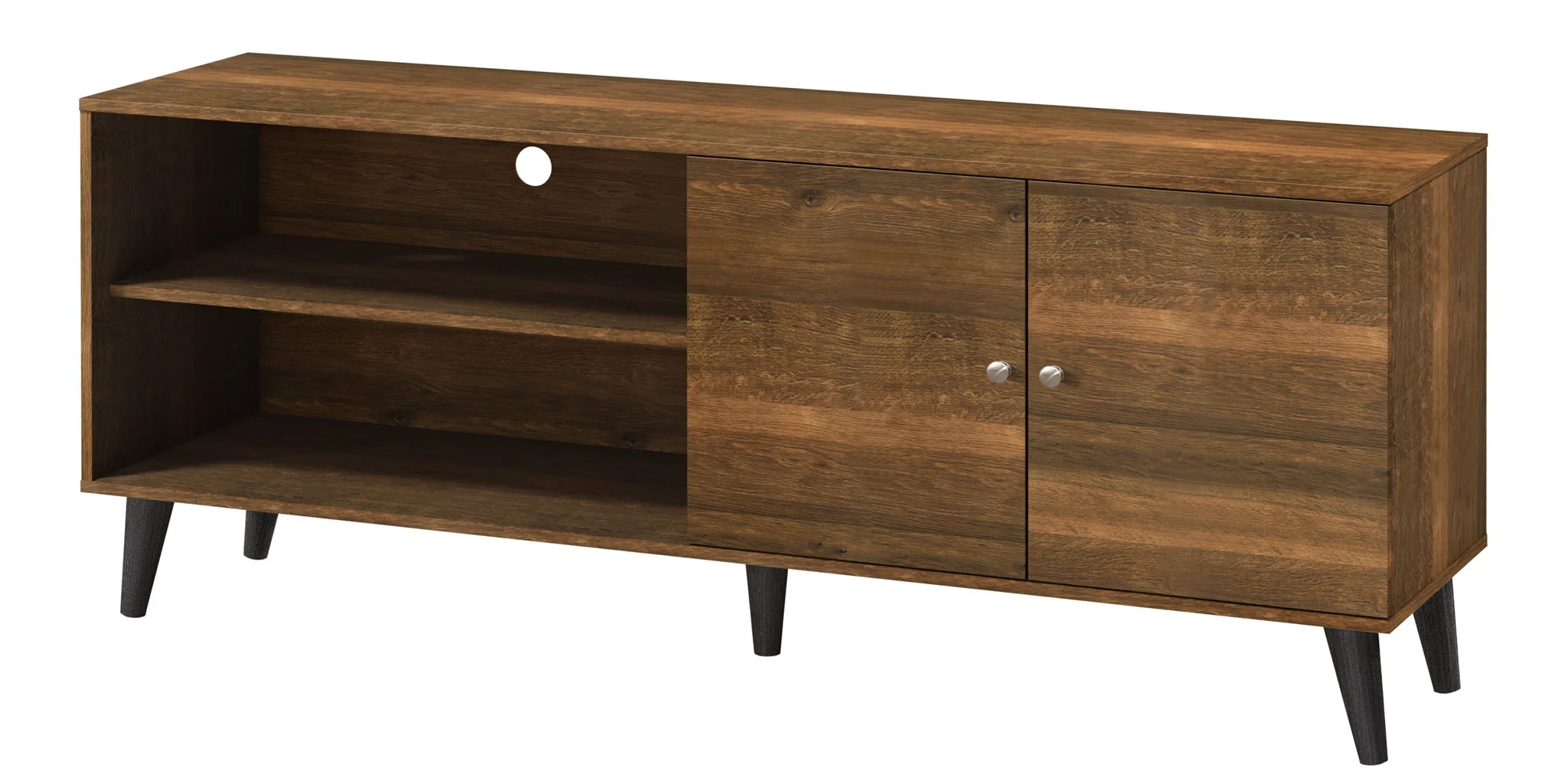 Amidon - TV Stand, With 2 Storage Shelves And 1 Cabinet - Image 5
