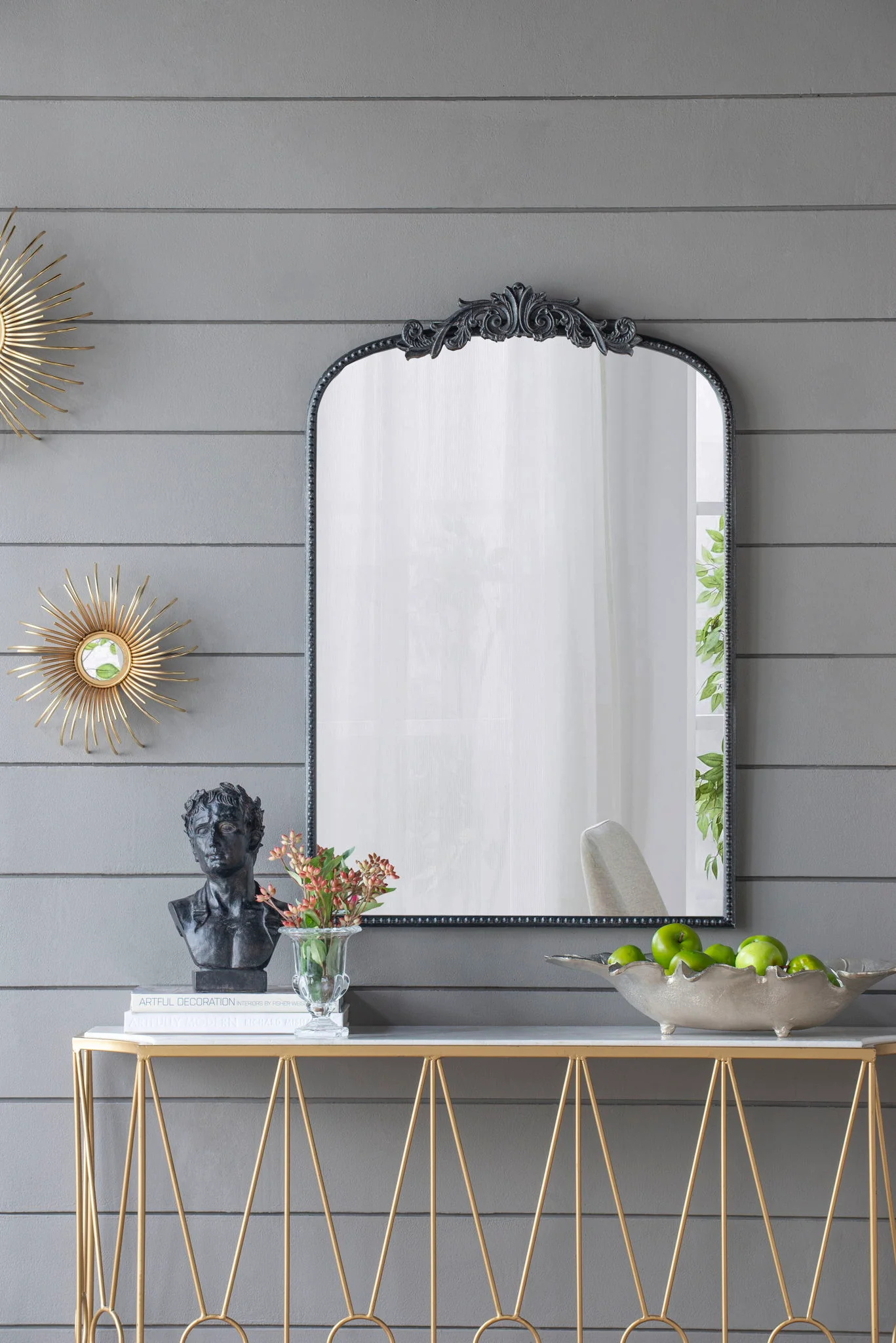 Arch Mirror, Baroque Inspired Wall Decor For Bathroom, Bedroom, Living Room - Image 14