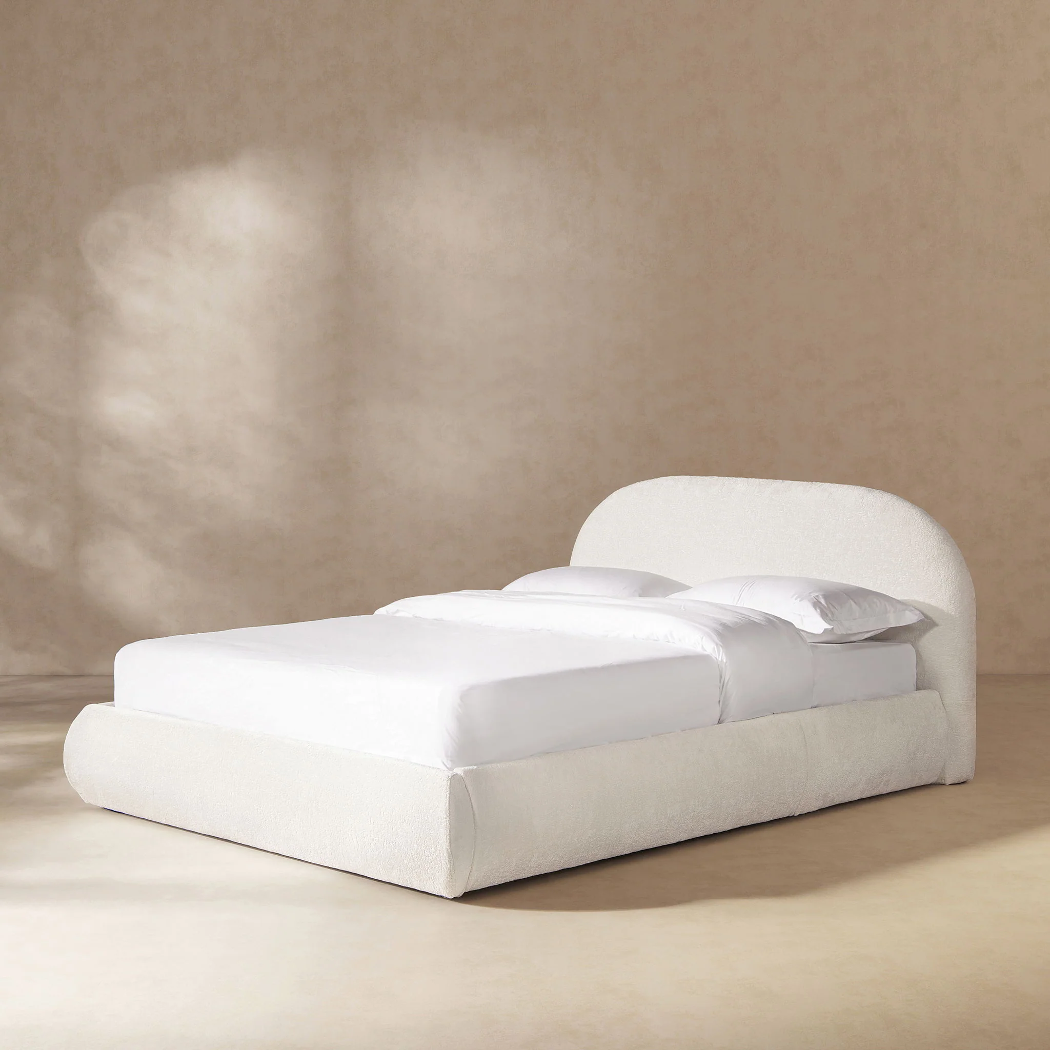 Archie Puffy Grounded - Upholstered Platform Bed - Image 5