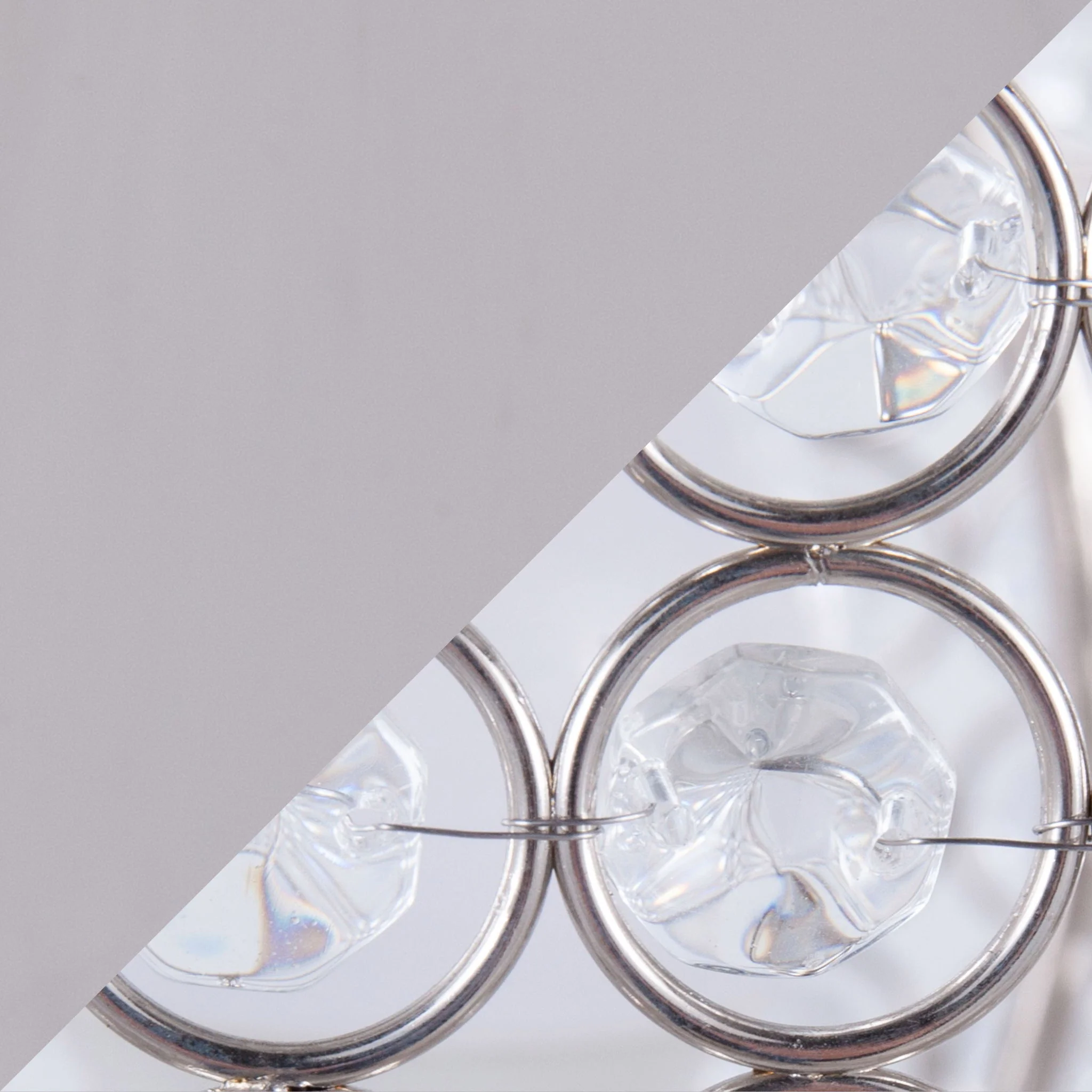 Ashland - Contemporary Table Lamp Round Clear Crystal Beads (Set of 2) - Polished Nickel - Image 2