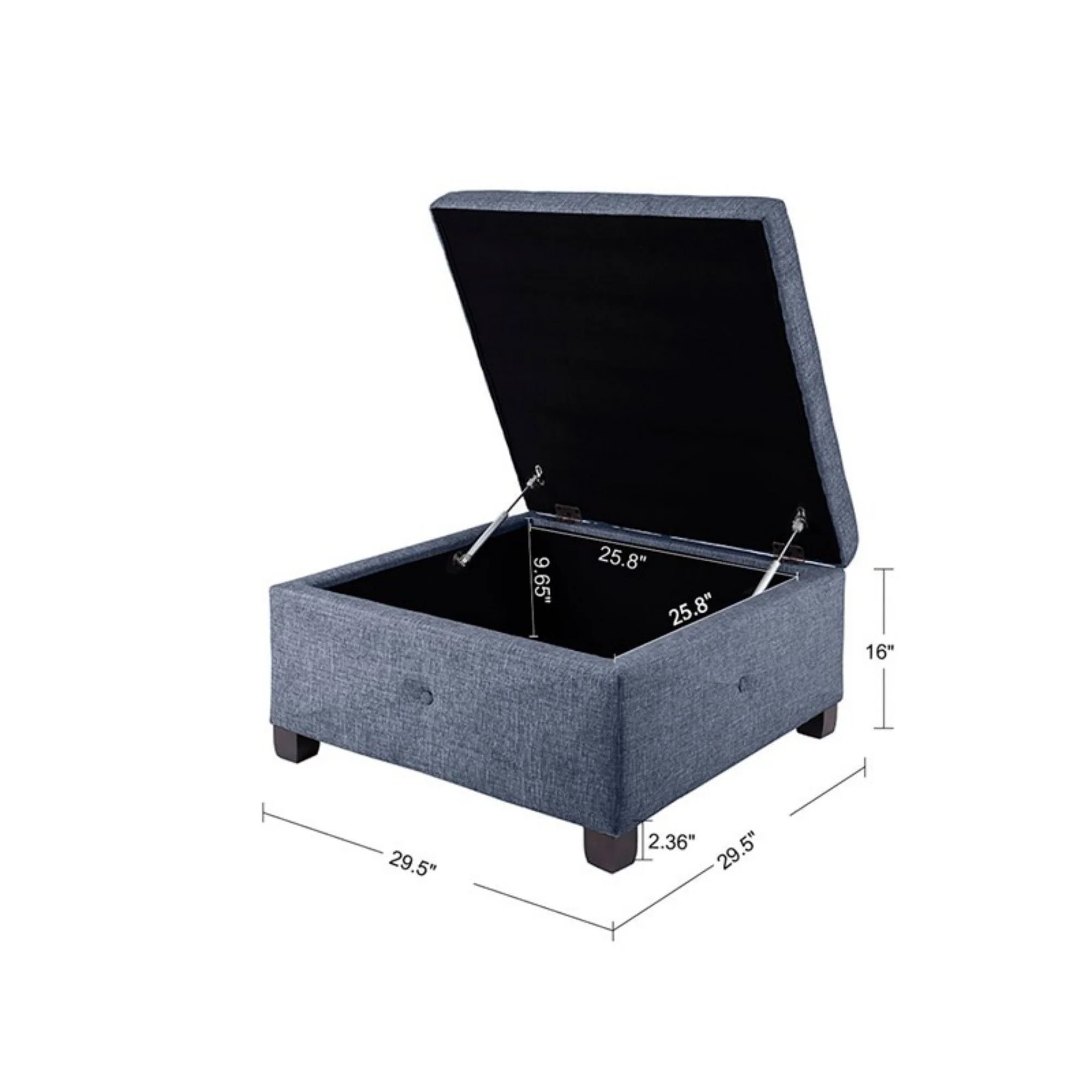 Aspen - Ottoman Soft Close Storage - Image 8