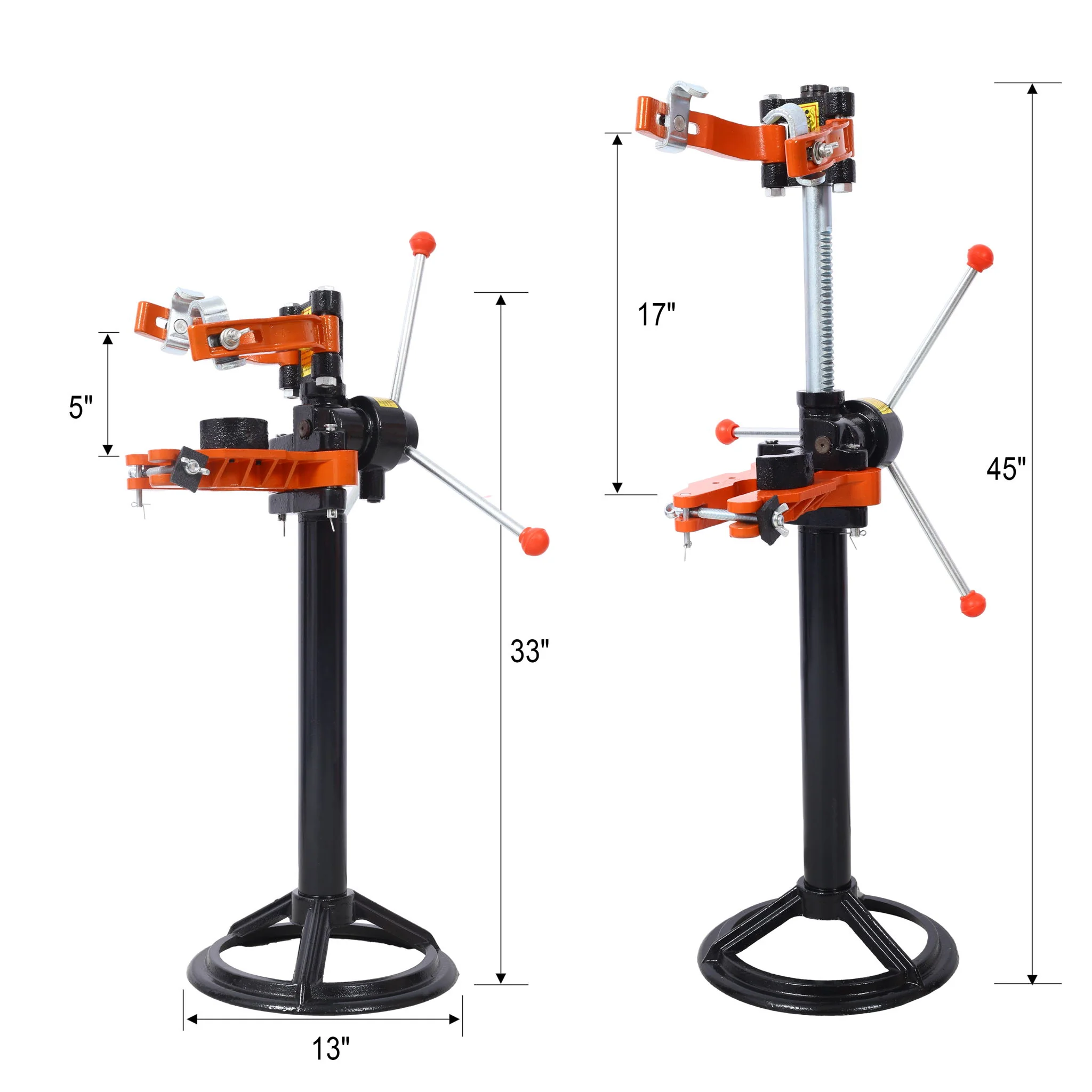Auto Tools Equipment Vehicle, Hand Operate Strut Coil Spring Press Compressor - Black / Orange - Image 4