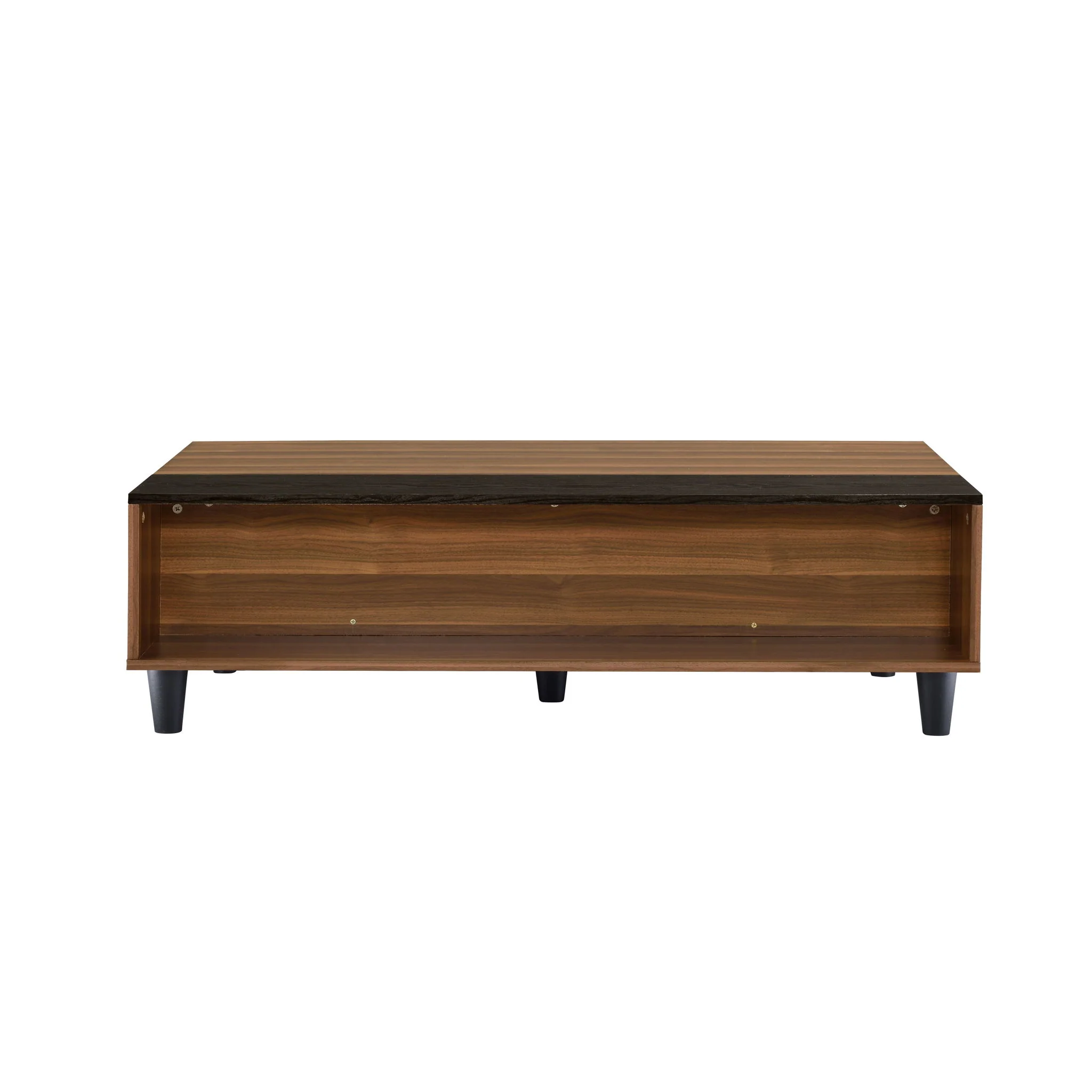 Avala - Coffee Table With Lift Top - Walnut / Black - Image 2